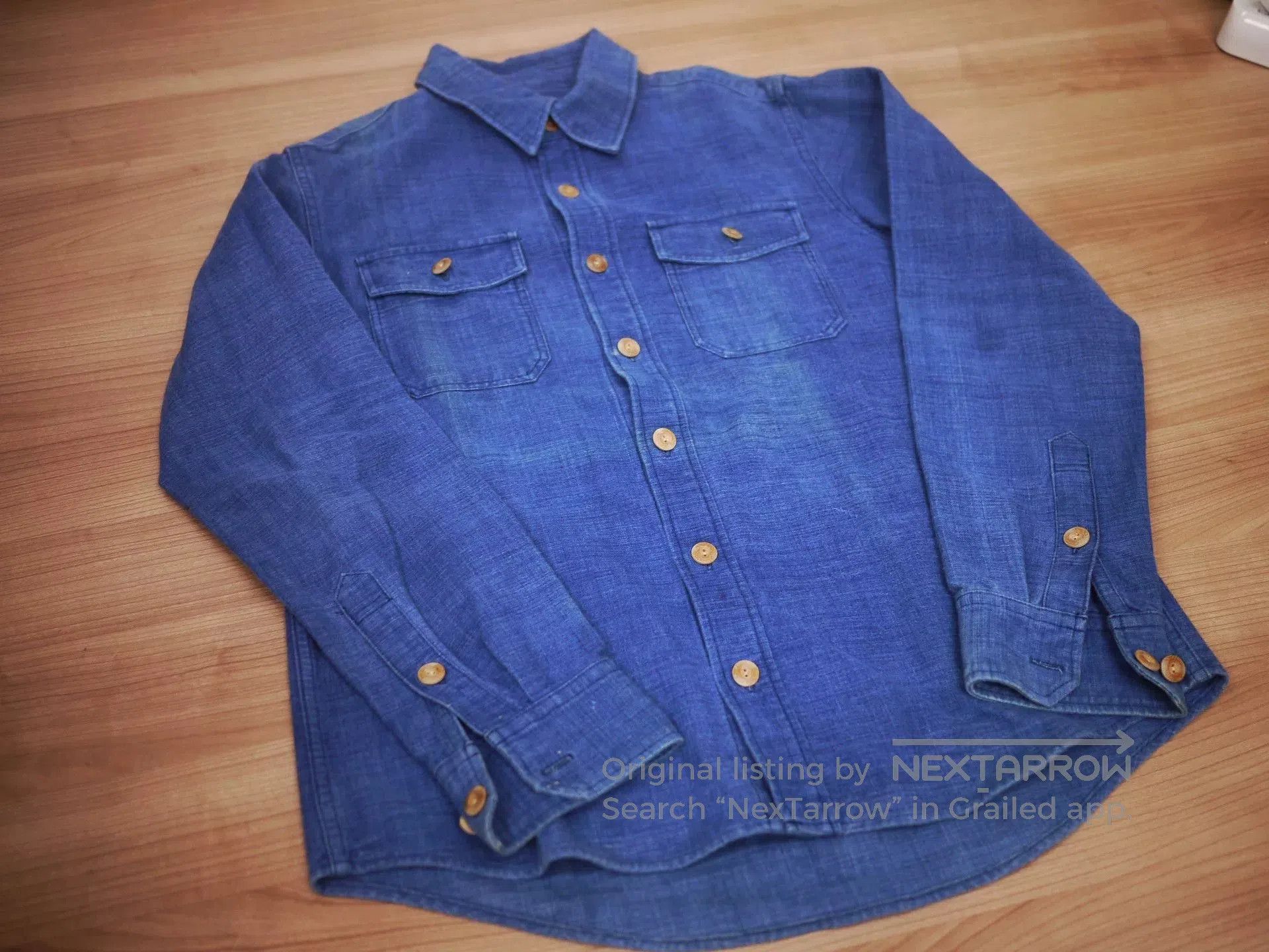 Visvim visvim black elk flannel shirt indigo size 1. Size US S / EU 44-46 / 1 - 2 Thumbnail