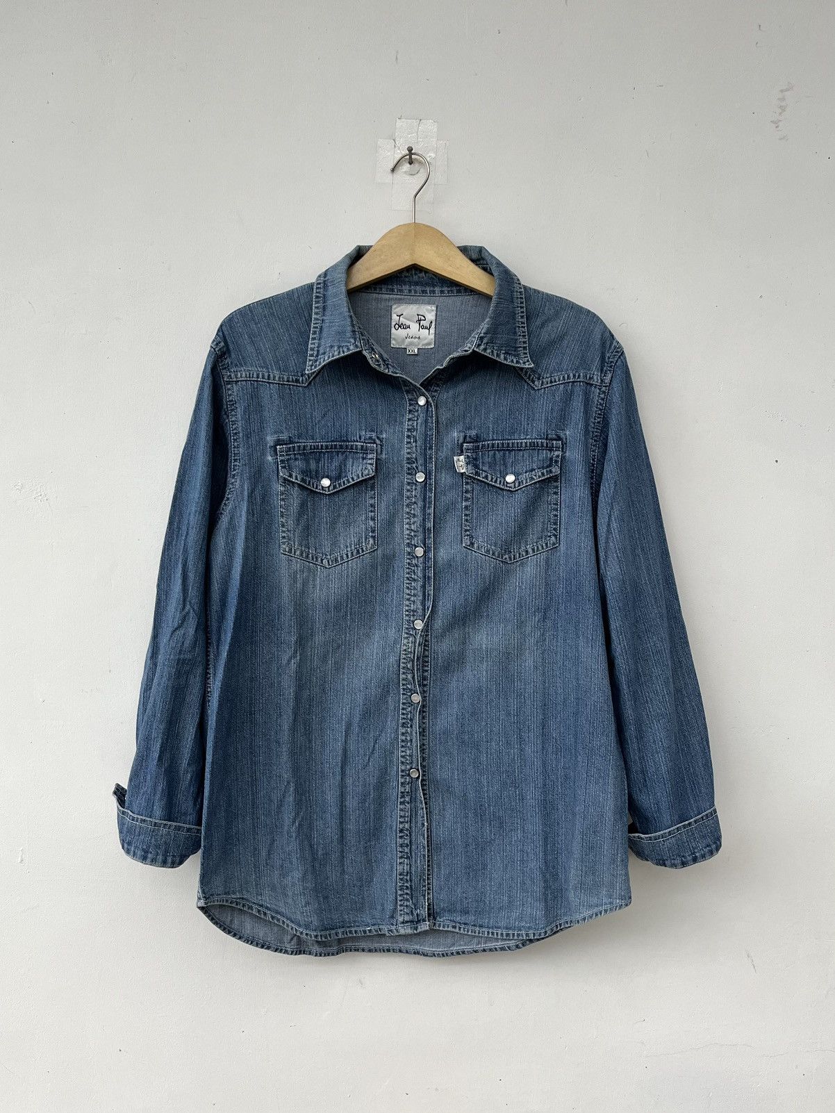 Jean Paul Gaultier Vintage JPG Cowboy Denim Shirt Size US XXL / EU 58 / 5 - 3 Thumbnail