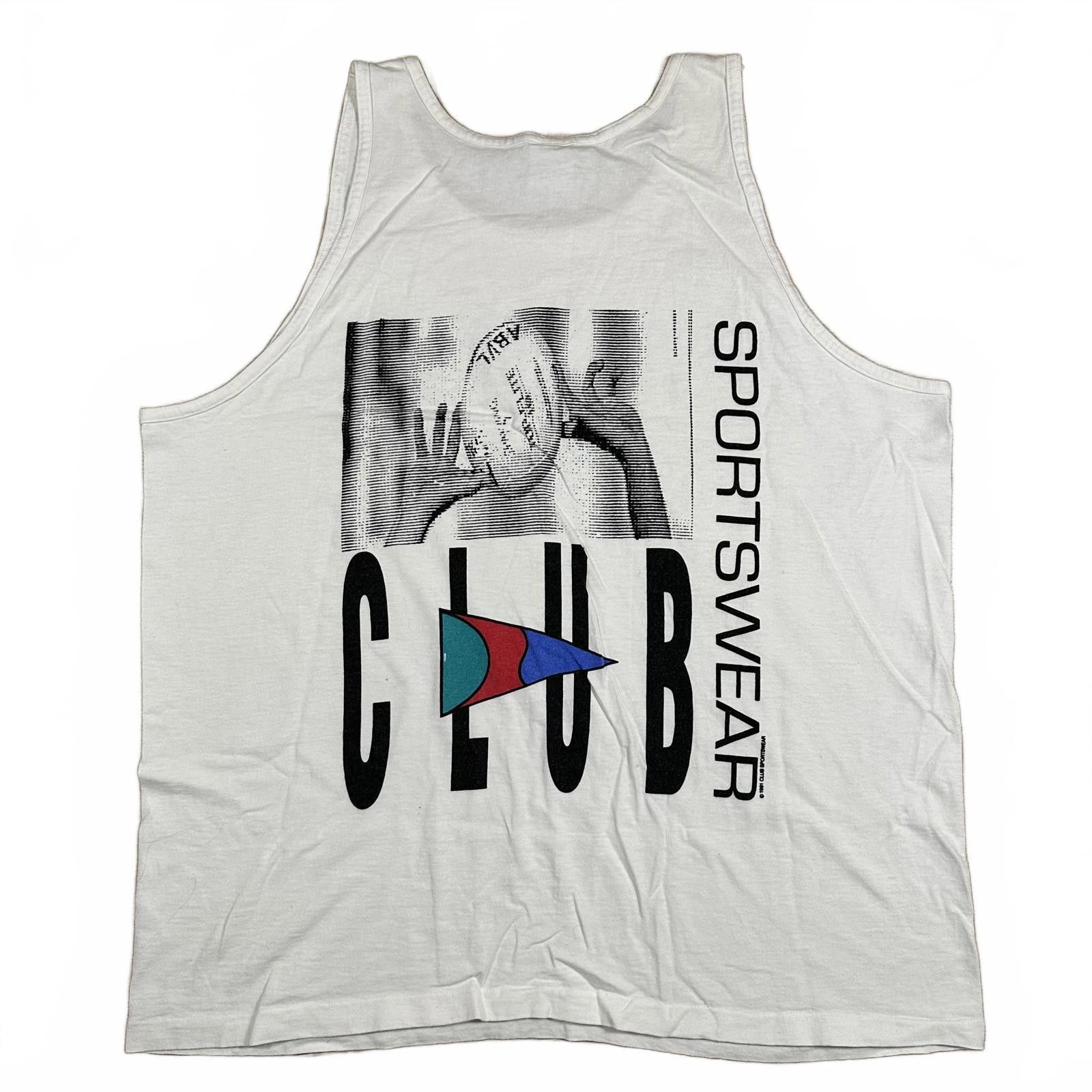 Other Club Sportswear Mens Tank Top XL White Vintage Size US XL / EU 56 / 4 - 1 Thumbnail