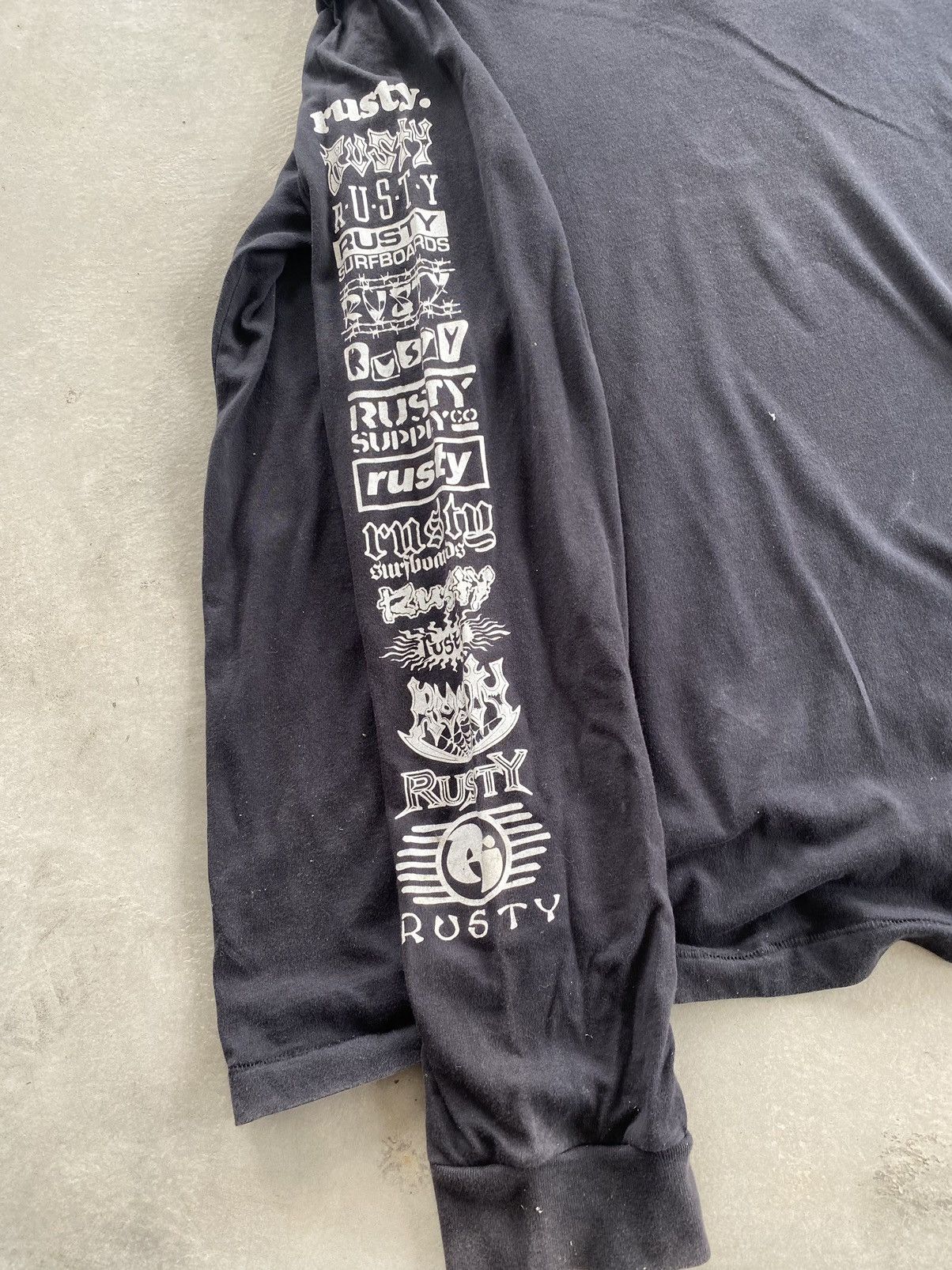 Rusty × Vintage RUSTY SURFBOARD COMPANY LONG SLEEVE TEE Size US XXL / EU 58 / 5 - 4 Thumbnail