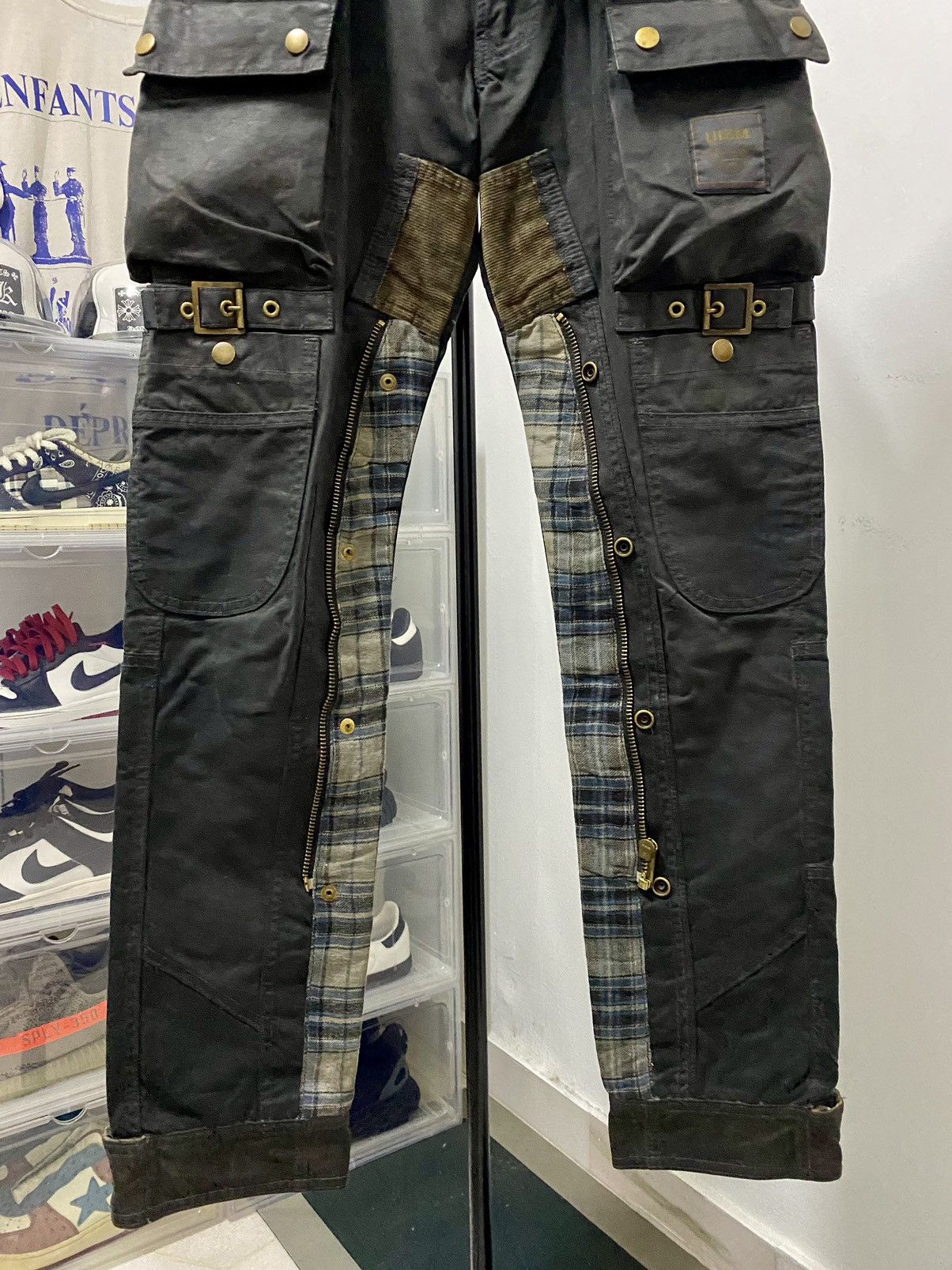 Undercover Vintage Undercover AW08 oiled waxed Cargo Bondage Pants Size US 30 / EU 46 - 3 Thumbnail