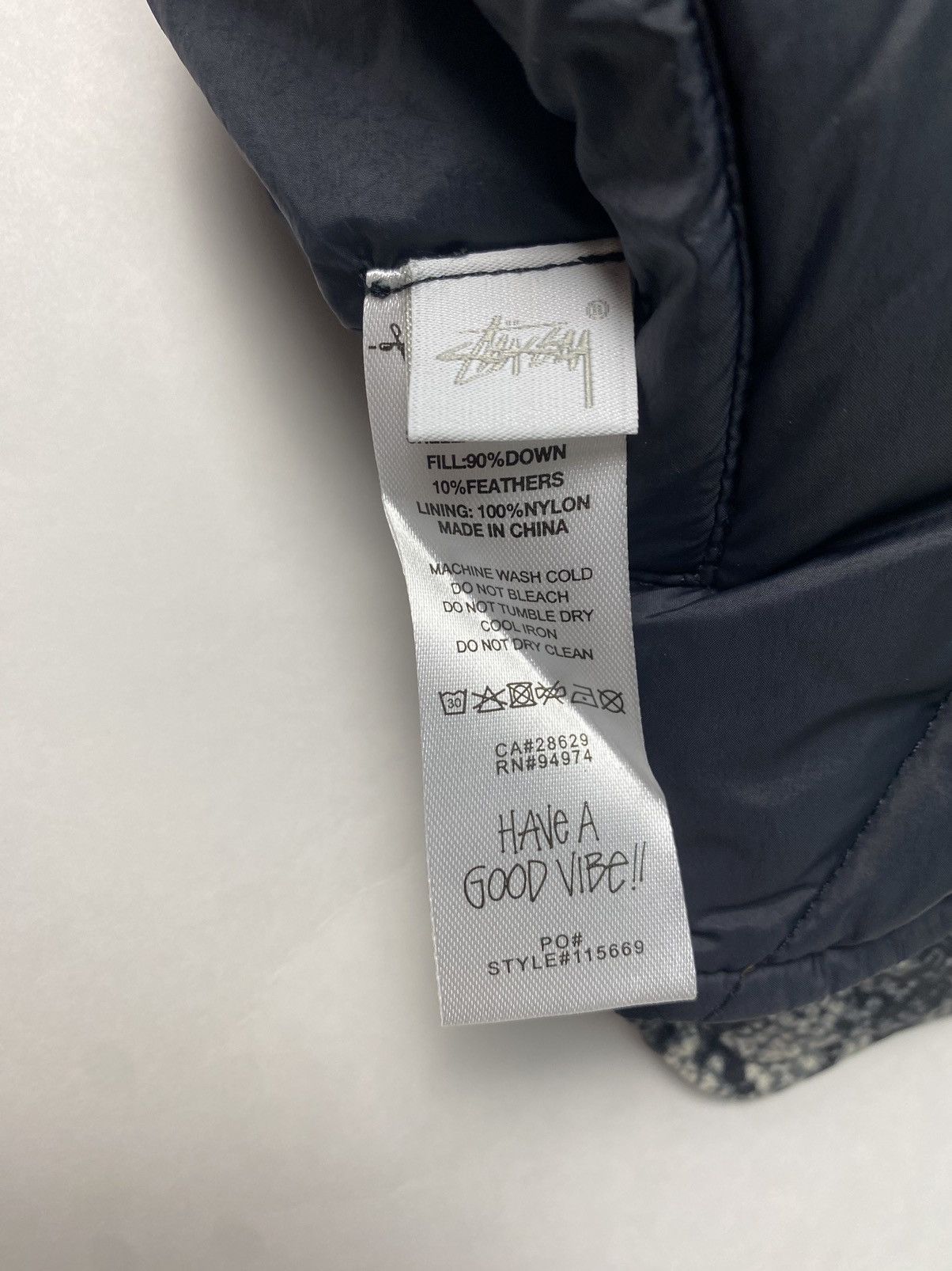 Stussy Stüssy Python Reversible Down Vest Navy Quilted Size Medium Size US M / EU 48-50 / 2 - 7 Thumbnail
