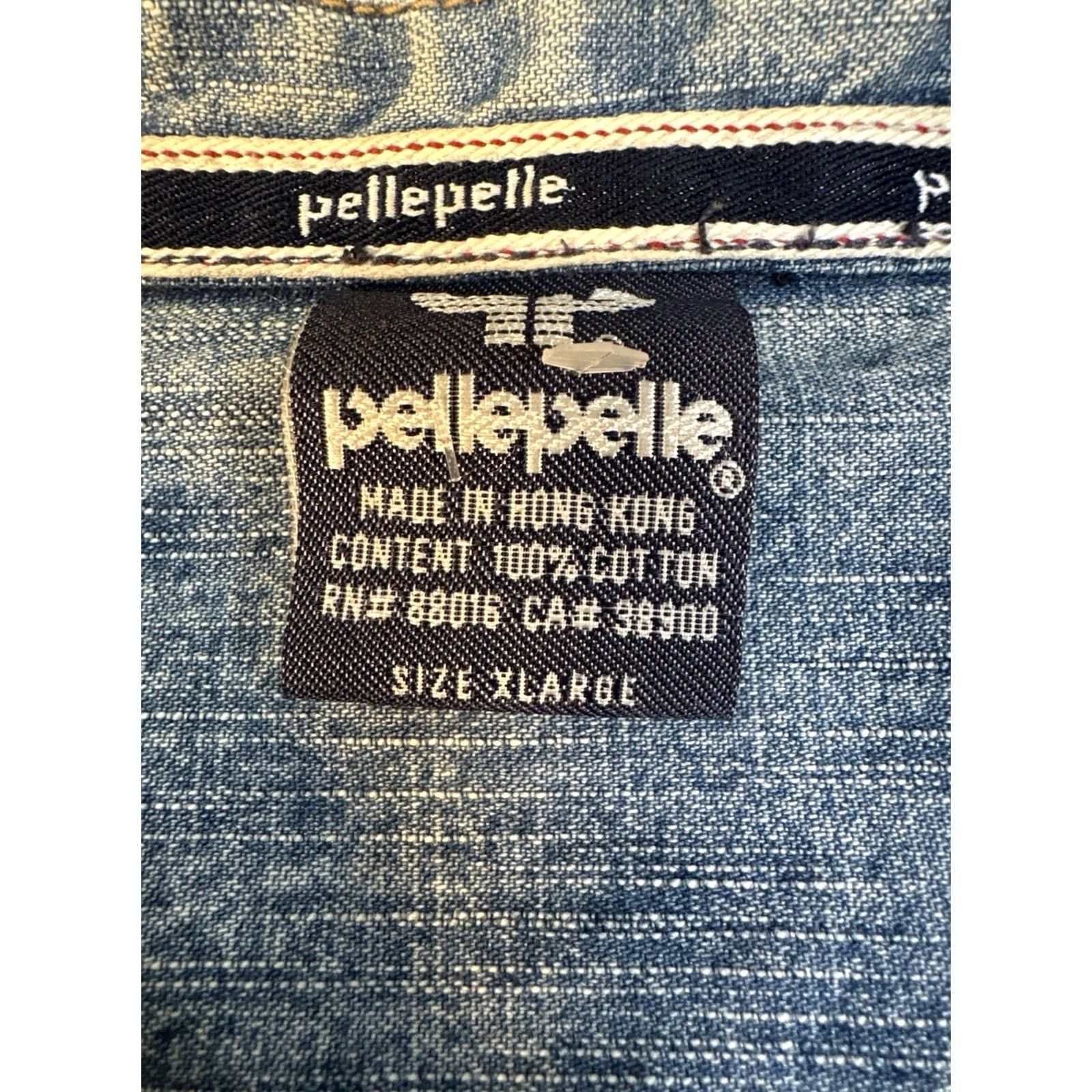 Pelle Pelle VINTAGE Pelle Pelle Denim Jacket Men XL Blue Hip Hop 90s Y2K Bomber Jacket Size US XL / EU 56 / 4 - 2 Thumbnail