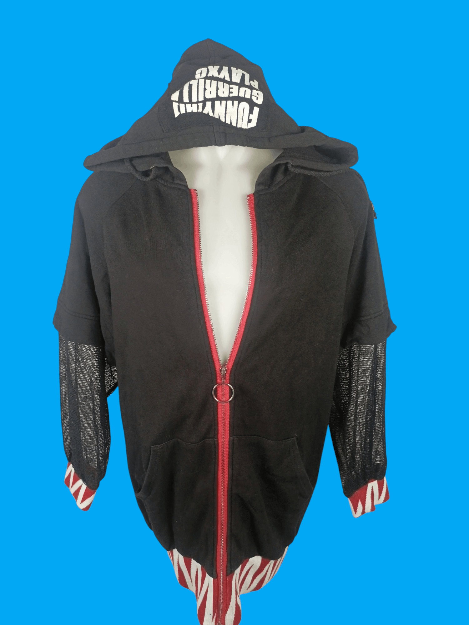 If Six Was Nine × Japanese Brand × Le Grande Bleu (L.G.B.) Funny Guerrilla PlayXC Zipper Hoodie Size M / US 6-8 / IT 42-44 - 12 Thumbnail