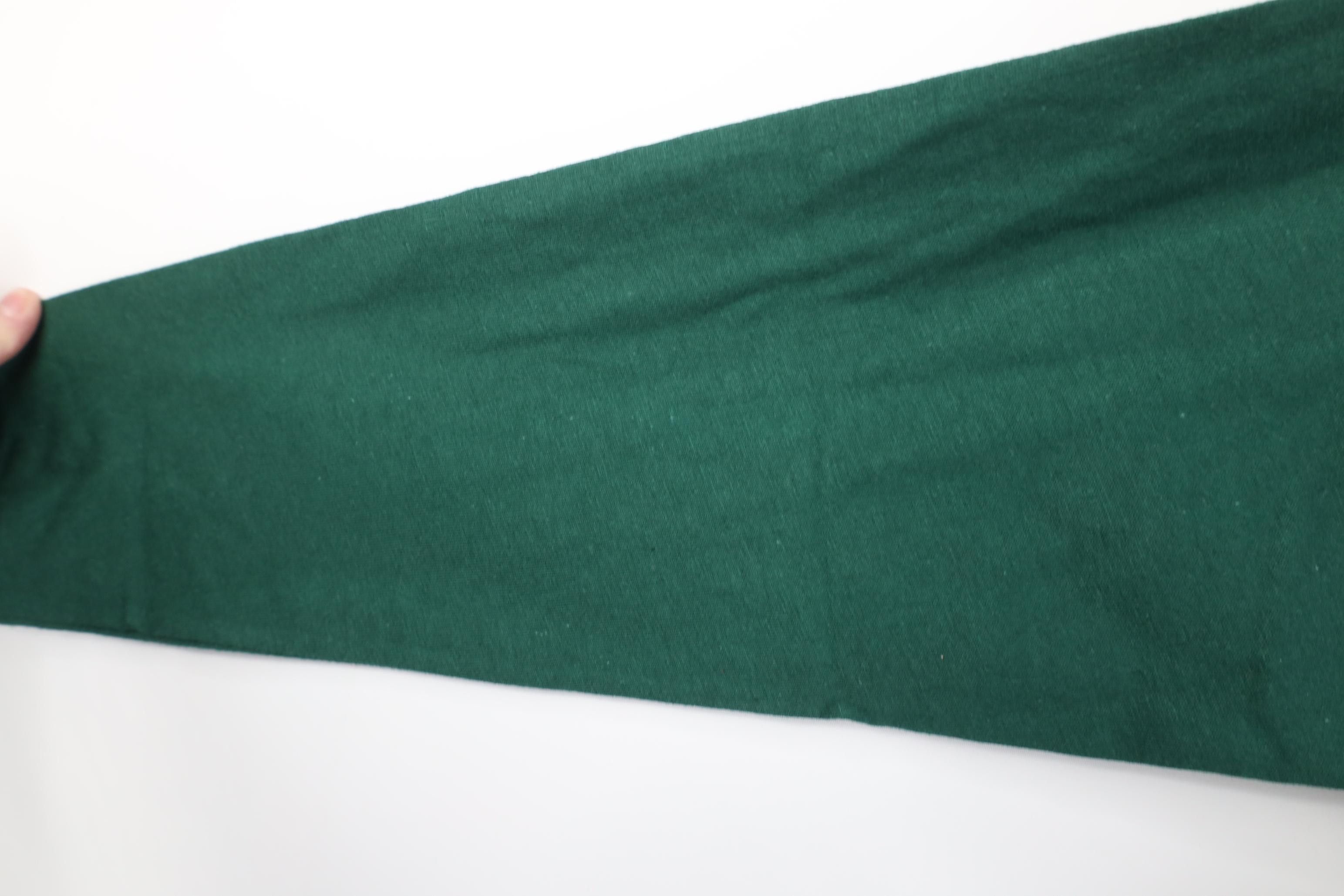 Vintage Deadstock Vintage 90s Streetwear Mock Neck T-Shirt USA Green Size US L / EU 52-54 / 3 - 9 Thumbnail