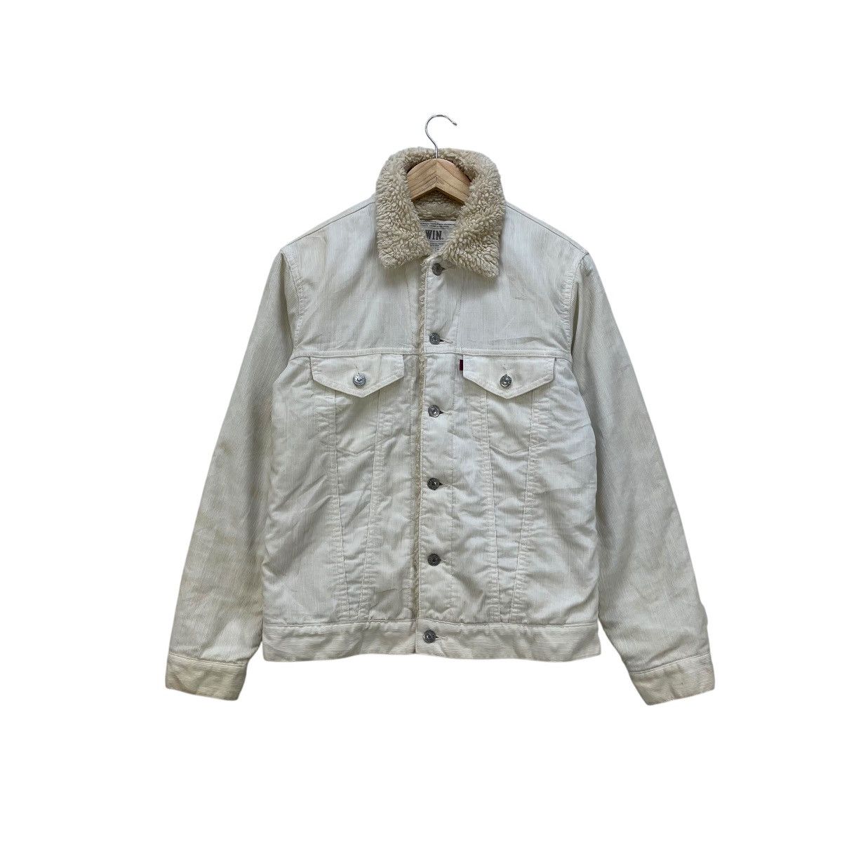 Edwin 💥Vintage Edwin Corduroy Blanket Shearling Jacket Size US S / EU 44-46 / 1 - 1 Thumbnail