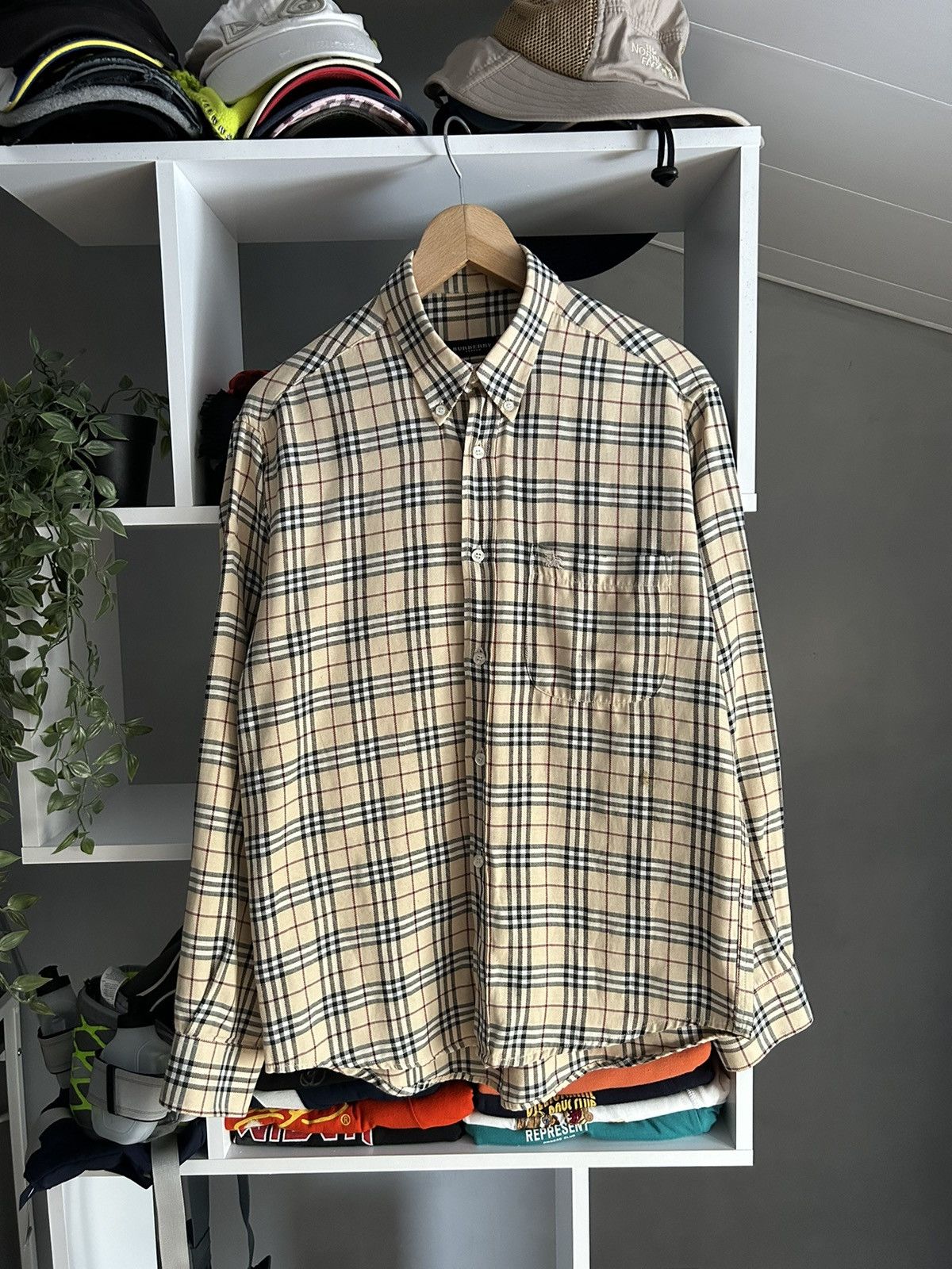 Burberry Vintage Burberry nova check shirt Size US L / EU 52-54 / 3 - 1 Thumbnail