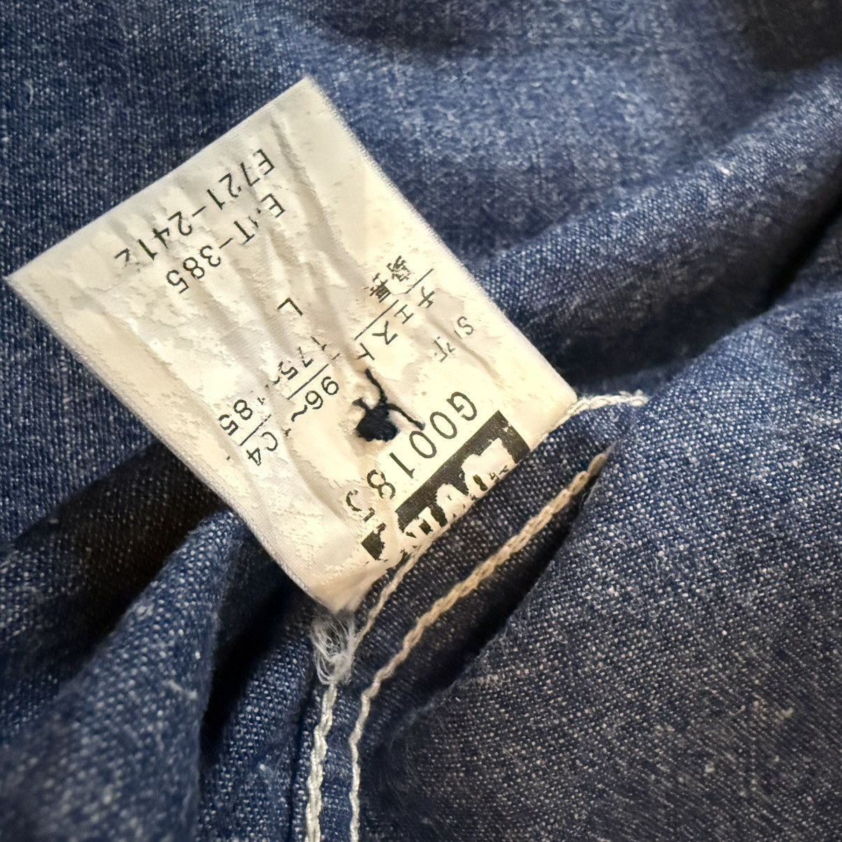 Edwin 🔥🇯🇵 Vintage 90s Japanese Denim Edwin G00185 Button Up Shirt Size US L / EU 52-54 / 3 - 11 Thumbnail