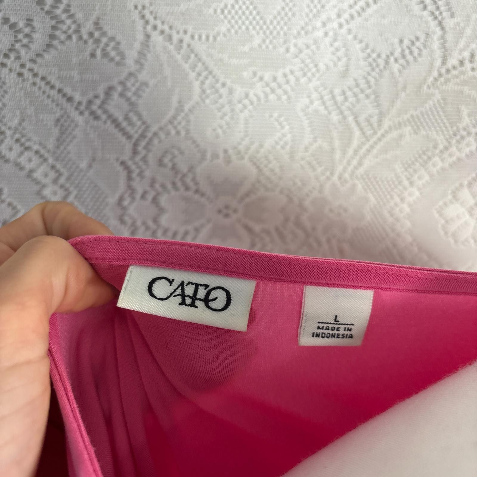 Cartoon Network y2k office siren pink blouse top with ring details Size L / US 10 / IT 46 - 4 Thumbnail