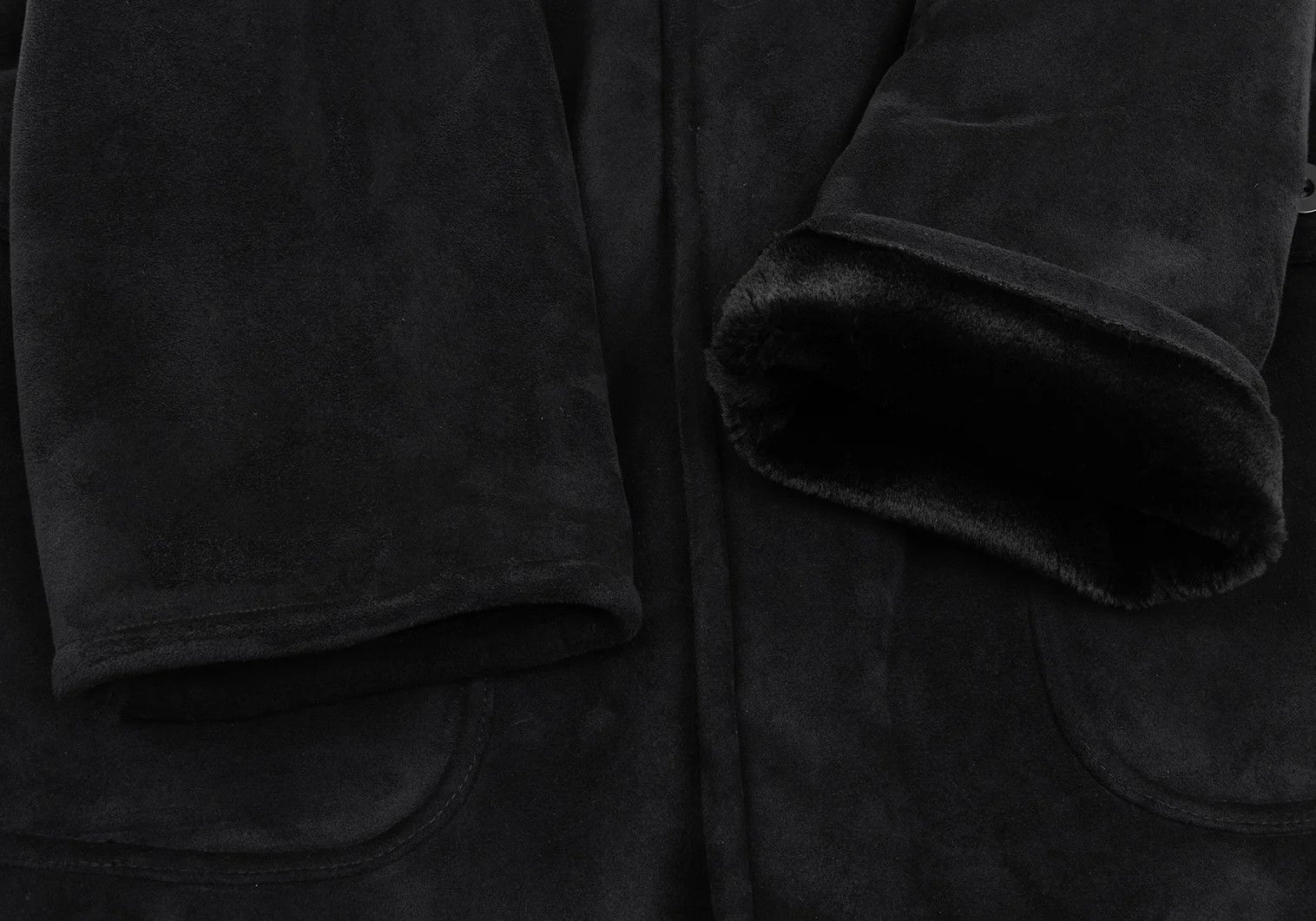 Emporio Armani Mouton Half Coat in Black Size 50 Size US M / EU 48-50 / 2 - 7 Thumbnail