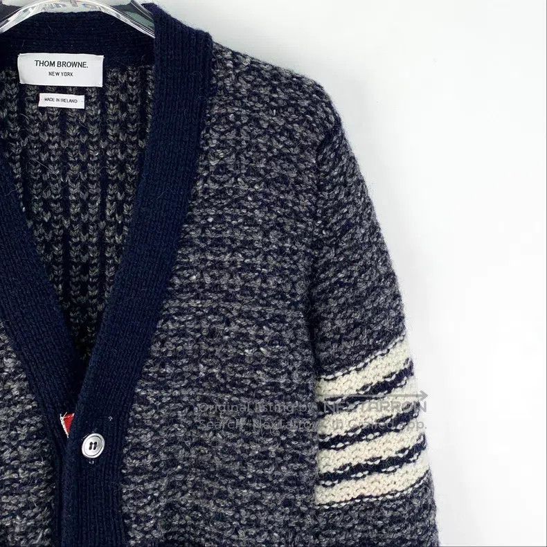 Thom Browne Thom Browne Classic Wool Knit Cardigan Navy Blue Size US XS / EU 42 / 0 - 3 Thumbnail