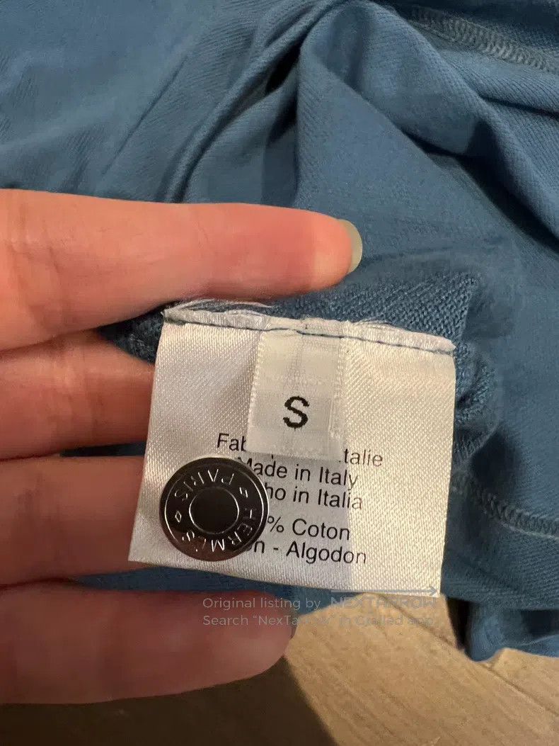 Hermes Hermes Blue Polo, 100% pure cotton Size S / US 4 / IT 40 - 5 Thumbnail