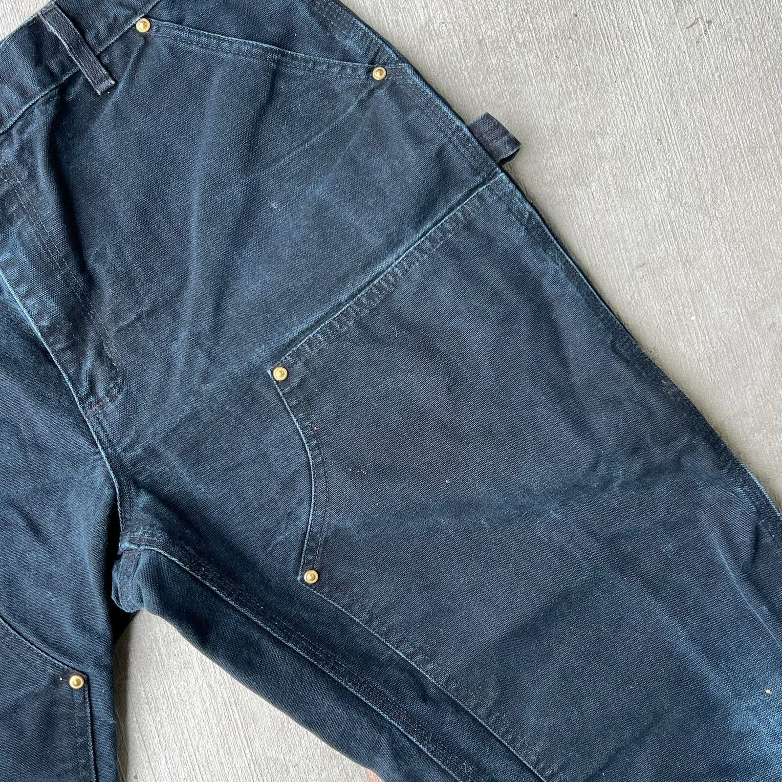 Carhartt × Vintage Carhartt black double knee work wear carpenter pants Size US 32 / EU 48 - 4 Thumbnail