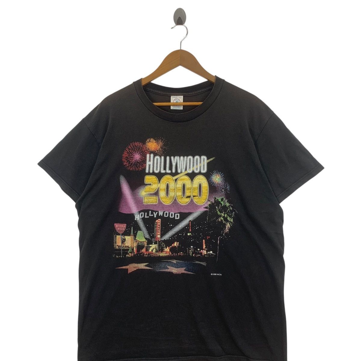 Other Vintage Y2K HOLLYWOOD 2000 New Year Celebration Tee Shirt Size XL / US 12-14 / IT 48-50 - 4 Thumbnail