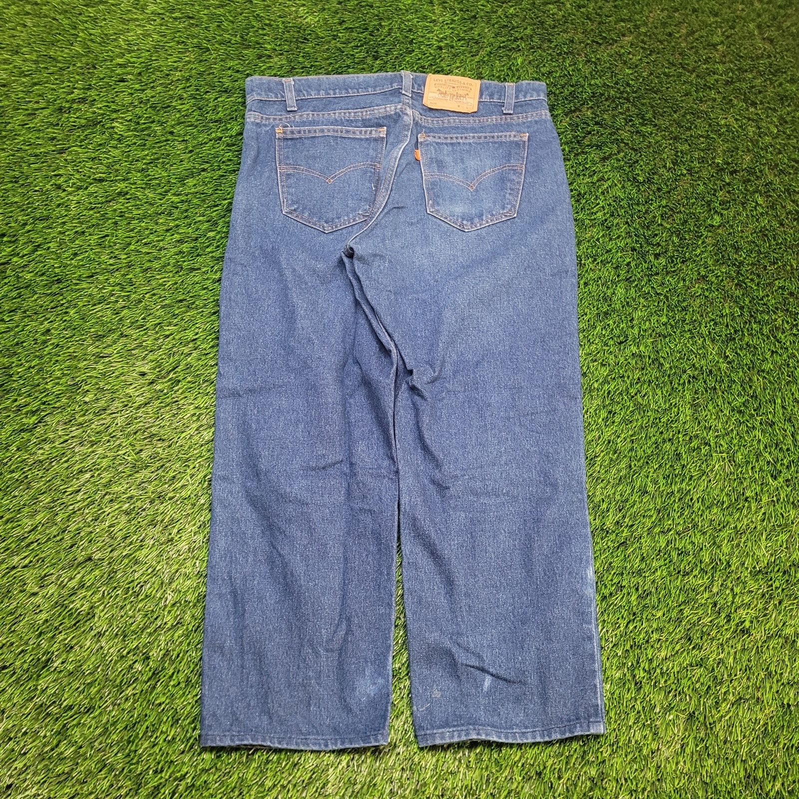 Levi's VTG 80s Levis 506 Orange Tab Baggy Jeans 36x27 USA Dark Wash Size US 36 / EU 52 - 5 Thumbnail