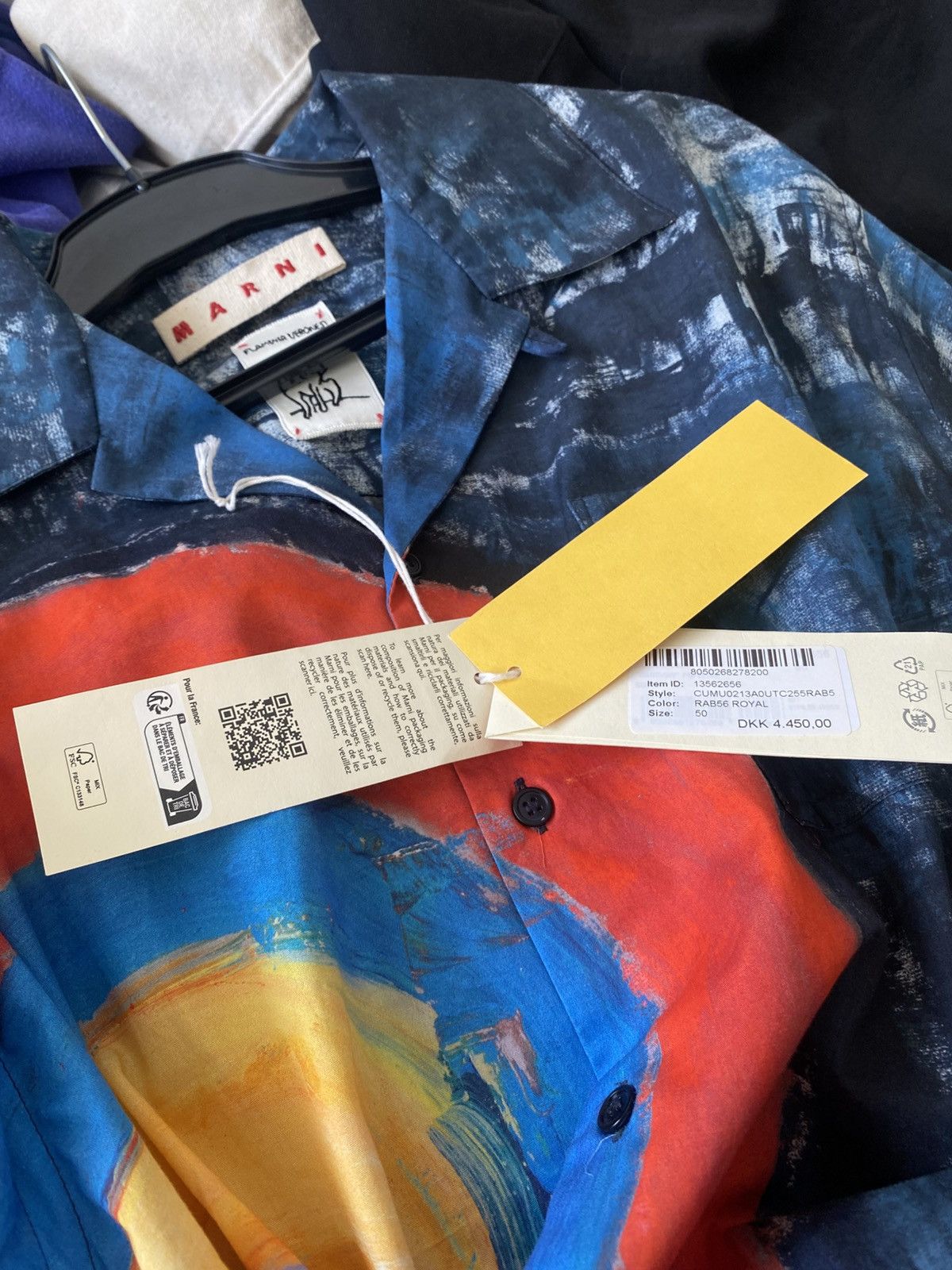 Marni Marni Rainbow Popeline Bowling Shirt Short Sleeve luxury Size US M / EU 48-50 / 2 - 17 Thumbnail