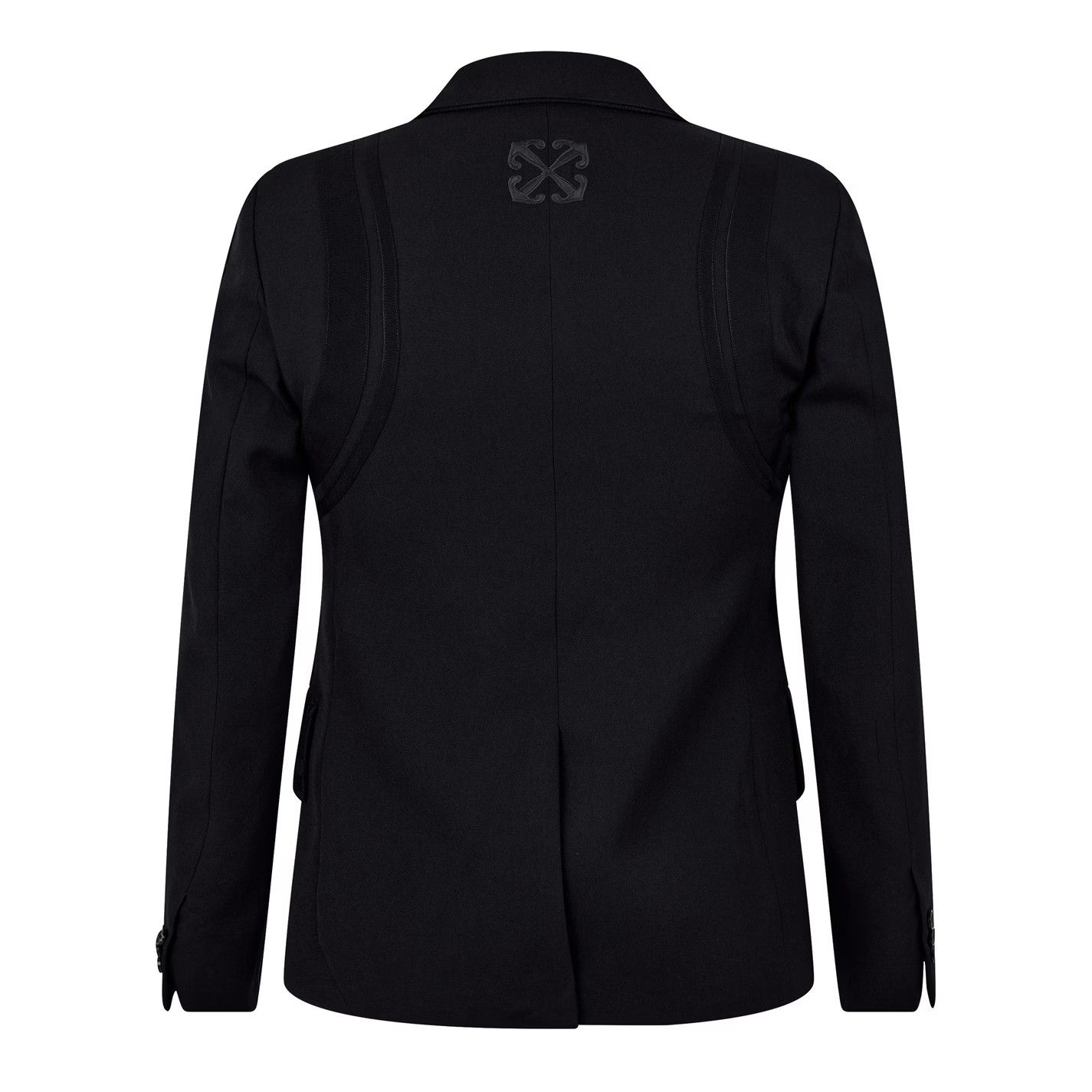 Off-White o1g2r1mq0326 Structured Contemporary Blazer in Black Size US S / EU 44-46 / 1 - 2 Thumbnail