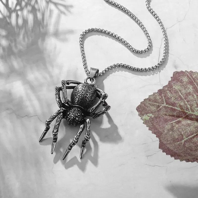 Jewelry Spider Pendant Charm Cool Casual Necklace Size ONE SIZE - 3 Thumbnail