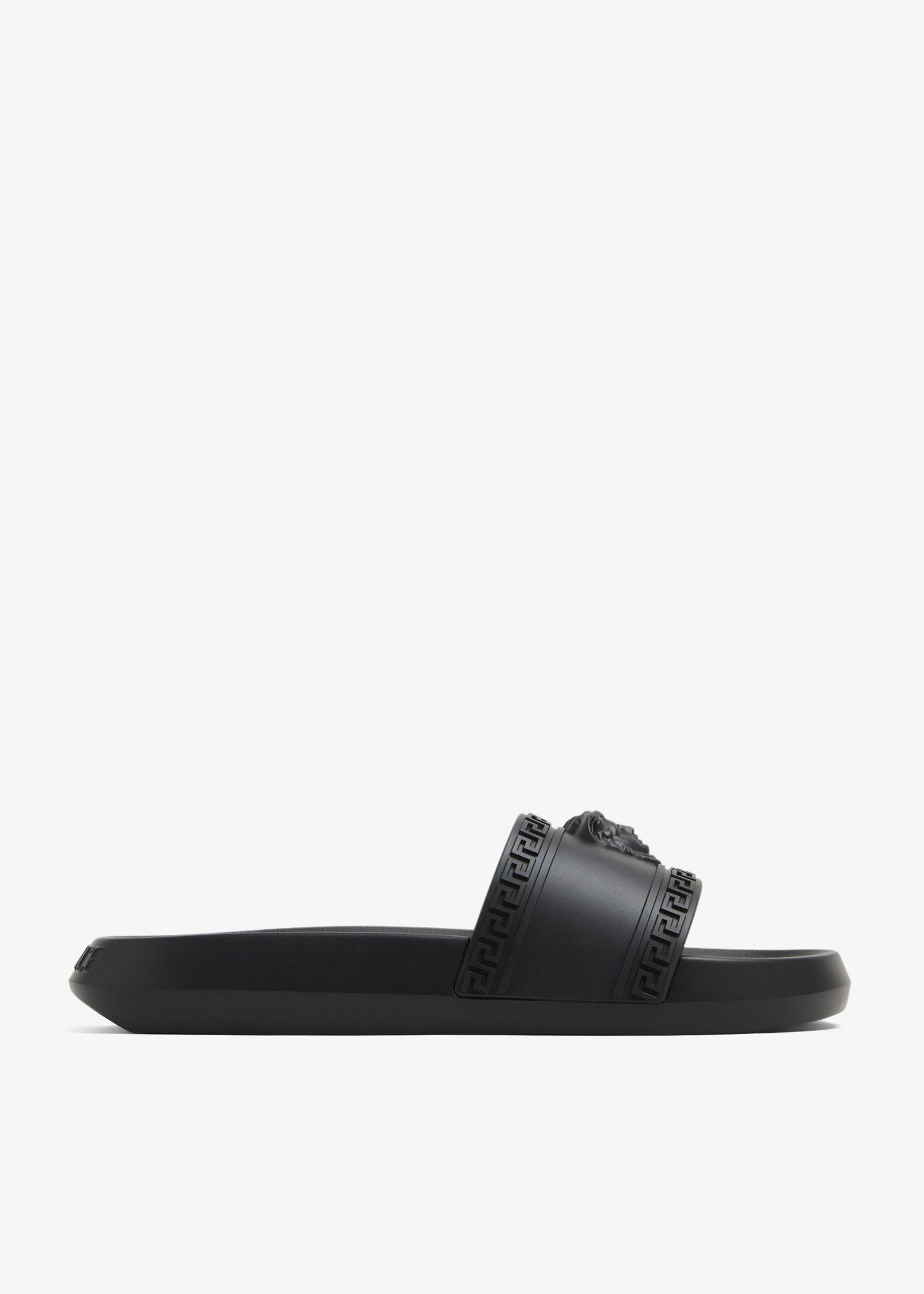 Versace o1s22i1n0125 Palazzo Rubber Slides in Black Size US 9 / EU 42 - 1 Thumbnail