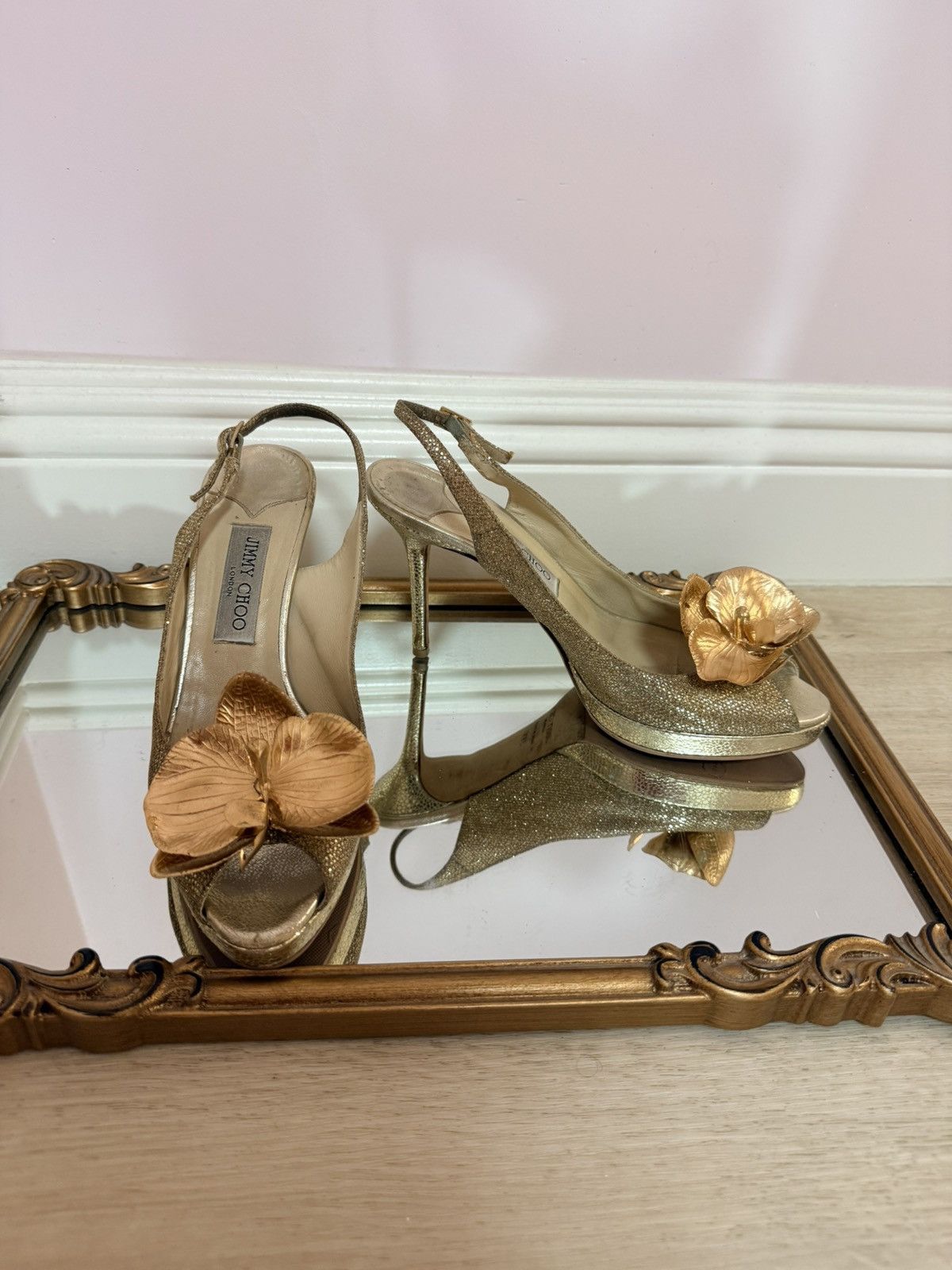Jimmy Choo Jimmy Choo sandals shoes butterfly orchid 9.5 US 39.5 Y2K Size US 9.5 / IT 39.5 - 6 Thumbnail