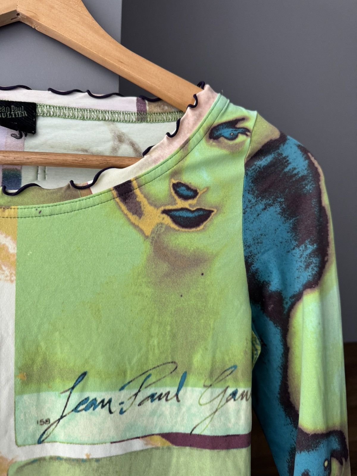 Jean Paul Gaultier Jean Paul Gaultier Soleil 2002 Pop Art Portrait Top Size S / US 4 / IT 40 - 2 Thumbnail