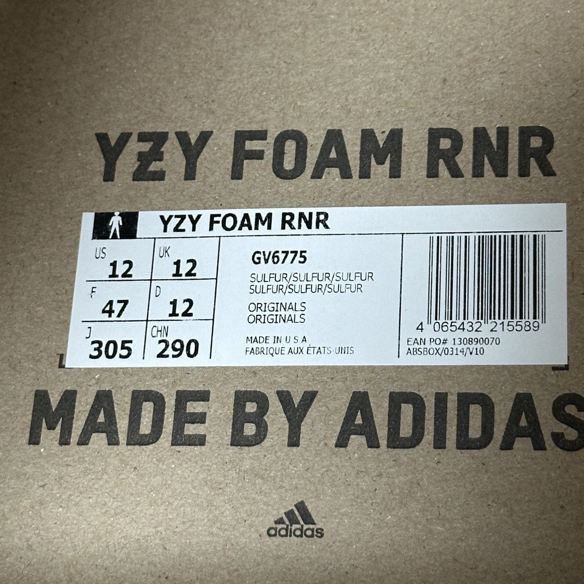 Yeezy 2023 Foam Runner Sulfur 12US Size US 12 / EU 45 - 6 Thumbnail
