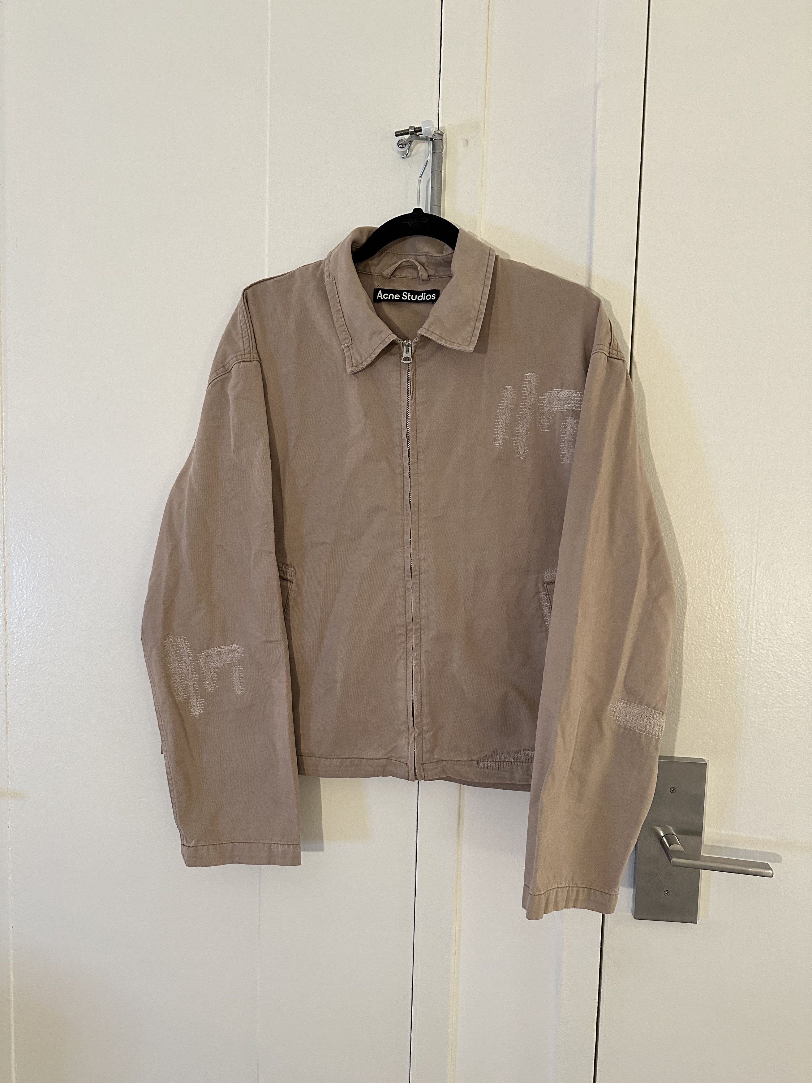 image of Acne Studios Campus Jacket in Khaki, Men's (Size Medium)