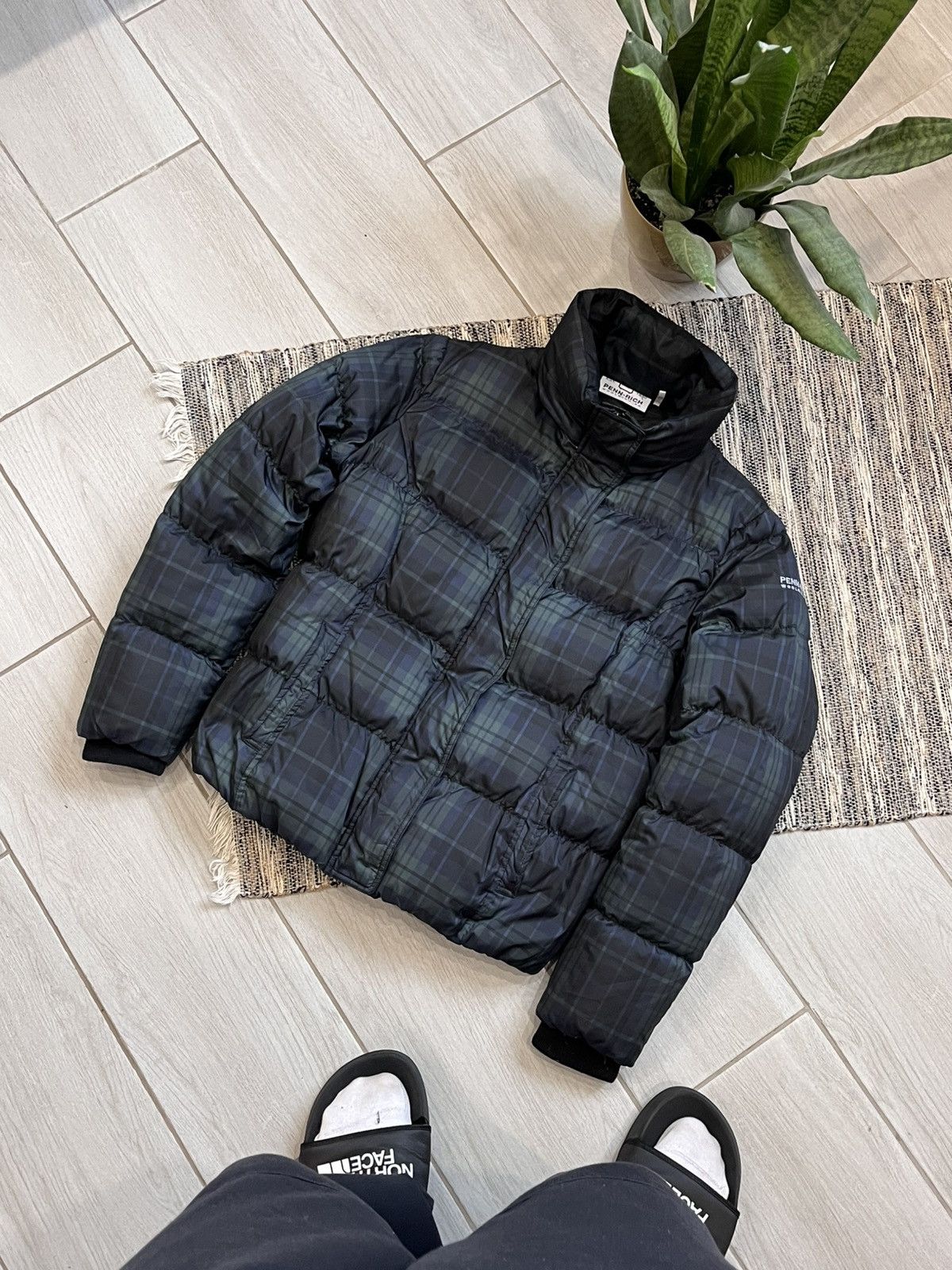 Woolrich Woolen Mills Penn Rich Woolrich down jacket checkered Moncler style Size L / US 10 / IT 46 - 1 Thumbnail