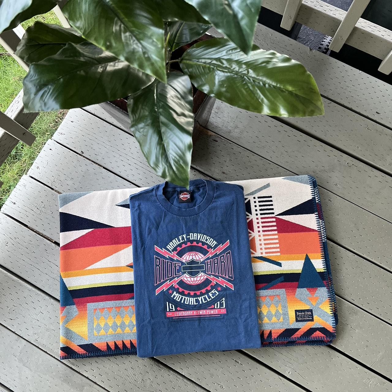 Harley Davidson × Vintage Vintage Harley Davidson Tee Size US XL / EU 56 / 4 - 3 Thumbnail