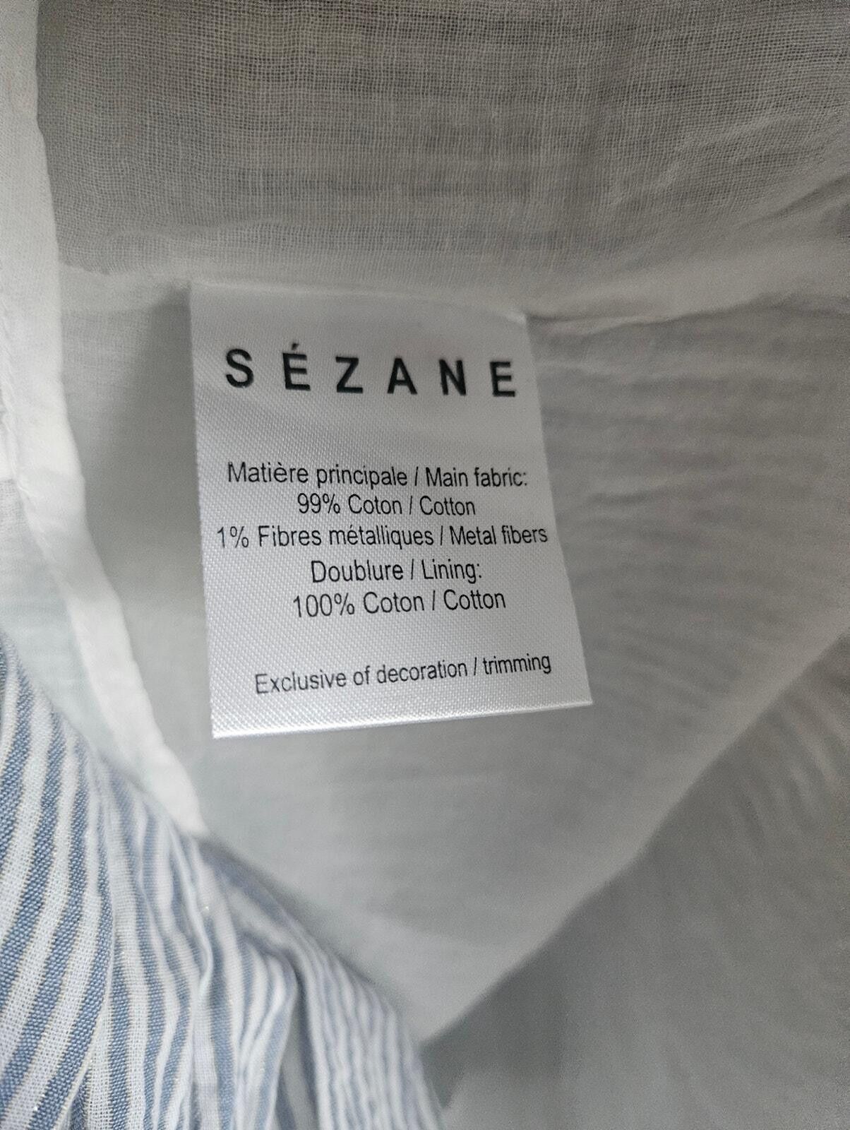 Other Sezane Size 38 Striped Ruffle Hem Spaghetti Strap Dress Size M / US 6-8 / IT 42-44 - 7 Thumbnail