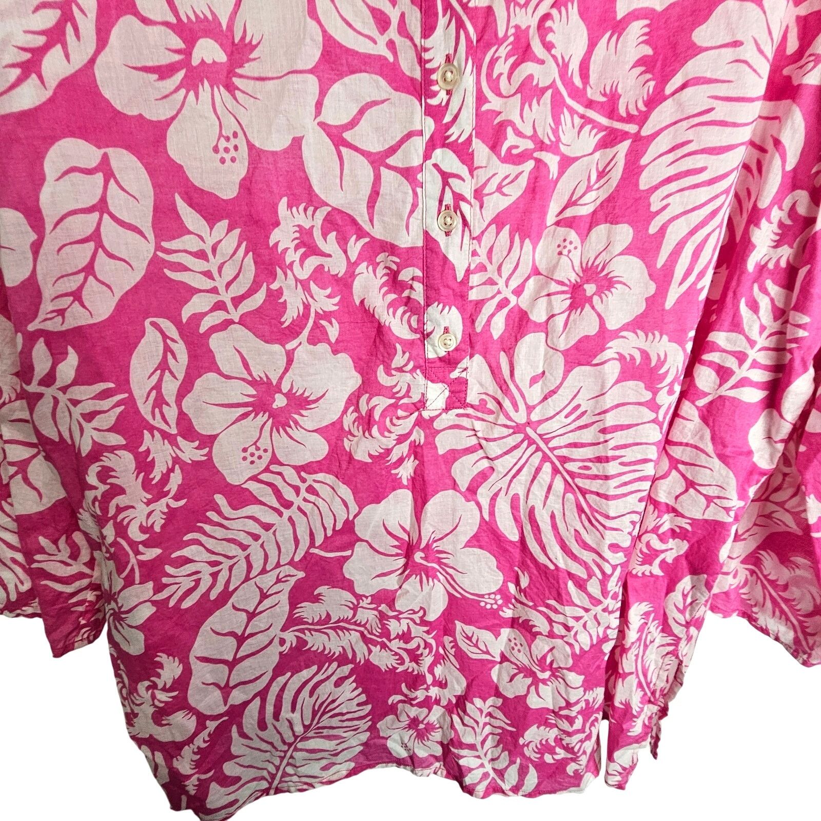 Lauren Ralph Lauren Lauren Ralph Lauren Womens Floral Tunic Sz L Coastal Resort Size L / US 10 / IT 46 - 3 Thumbnail