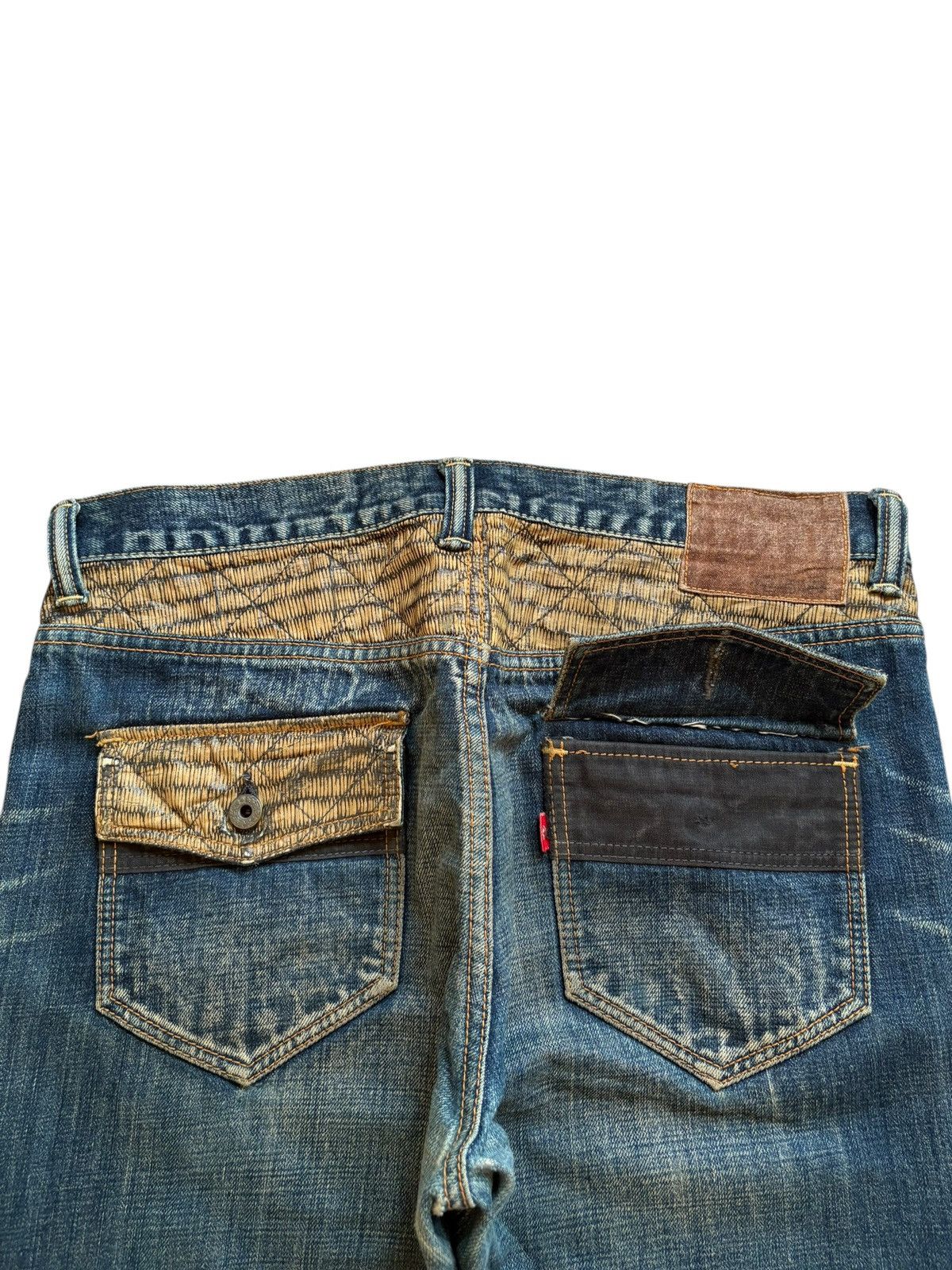 Japanese Brand Vintage Japanese Brand Mud Wash Embellished Baggy Jeans Size US 33 - 9 Thumbnail