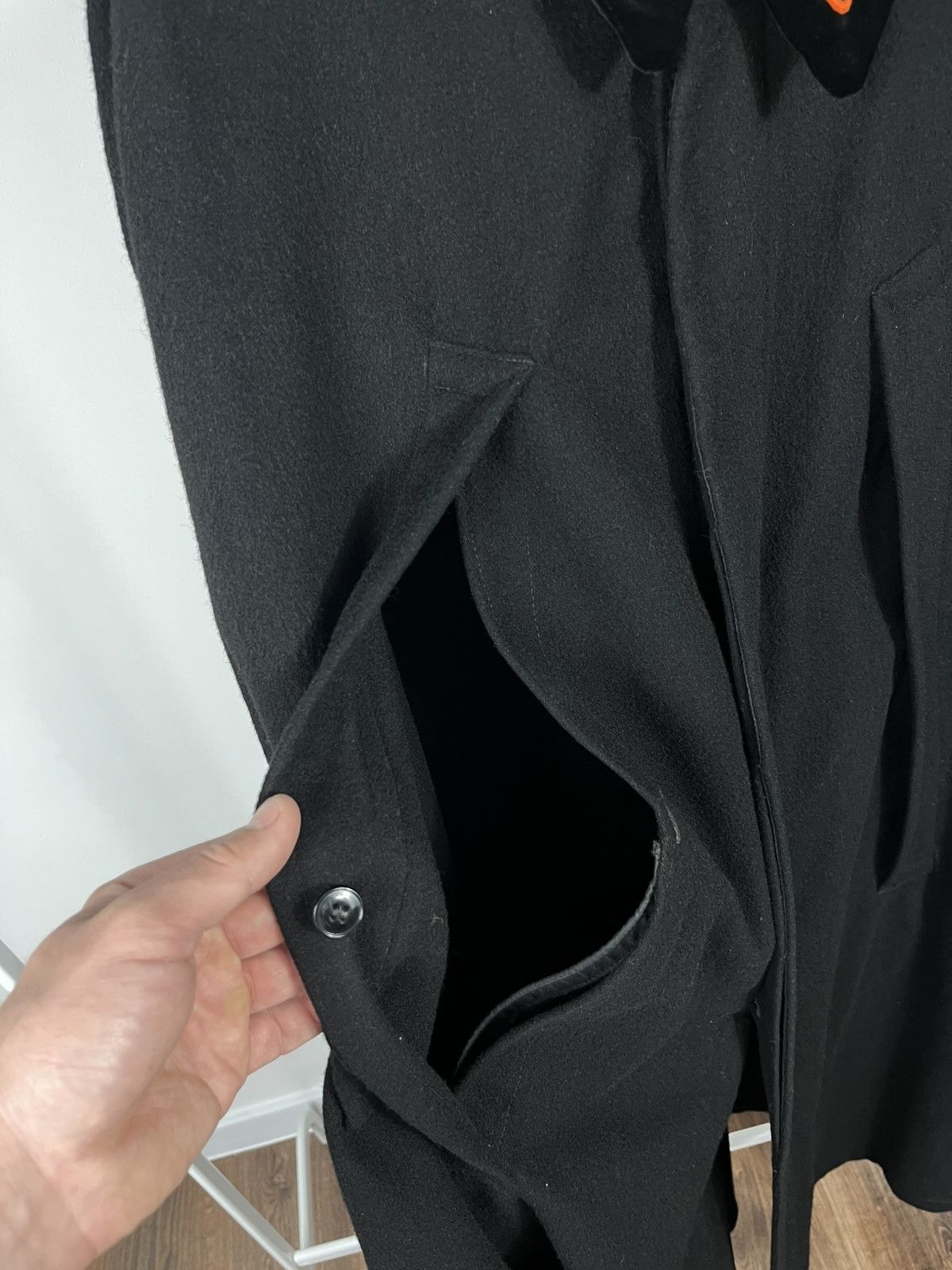 Other Vintage Military Army Wool Cape Cloak Black Coat Mens Size L Size US XL / EU 56 / 4 - 6 Thumbnail