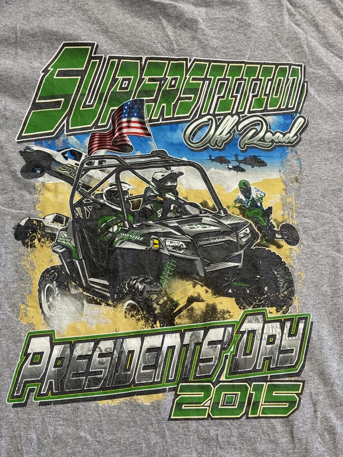 Gildan Off Roading T-shirt OHV Presidents Day Superstition 2015 Tee Size US L / EU 52-54 / 3 - 6 Thumbnail