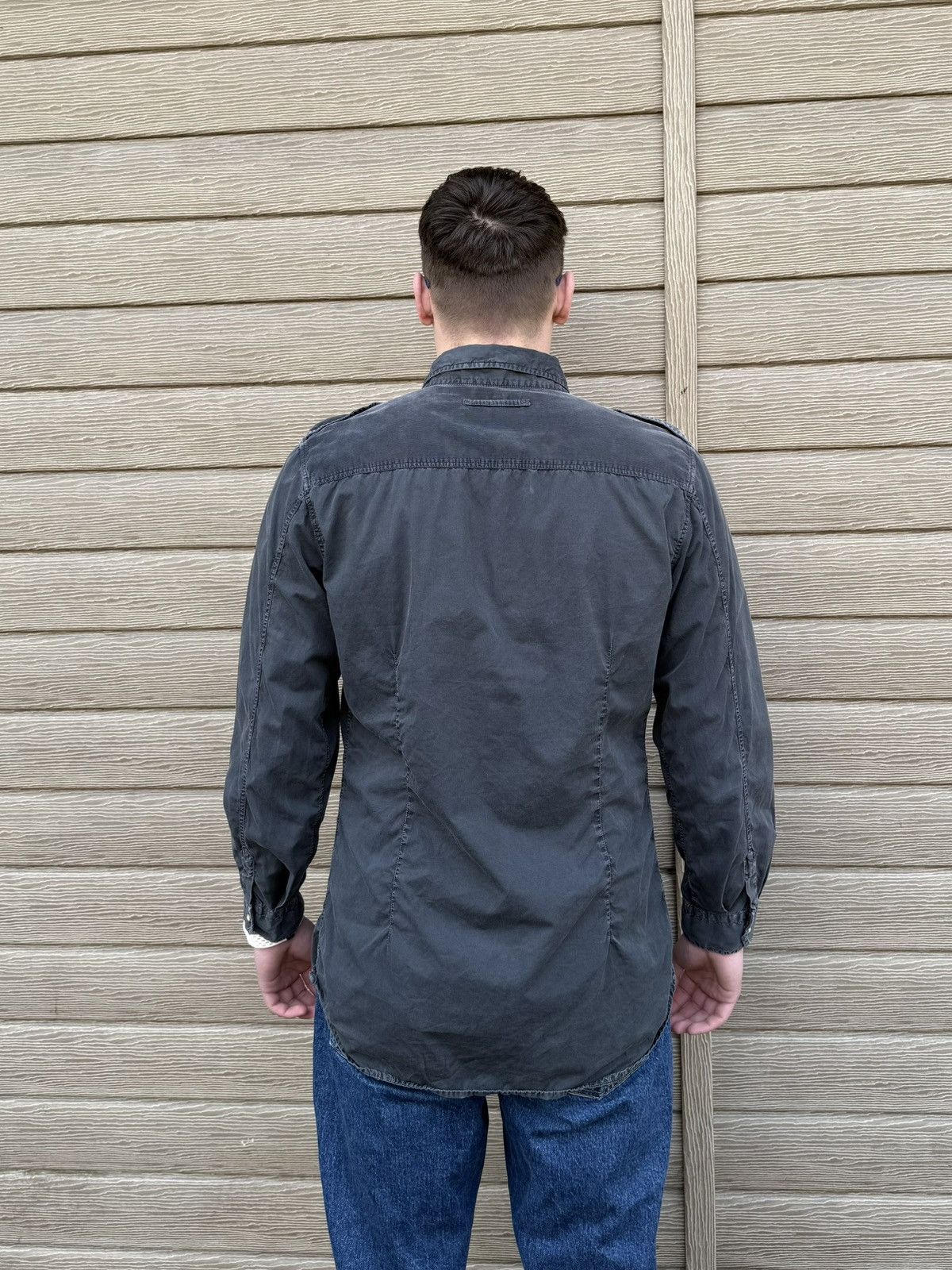 Prada Vintage Prada Military Shirt Utility Cotton Men 45 L Rare Size US L / EU 52-54 / 3 - 9 Thumbnail
