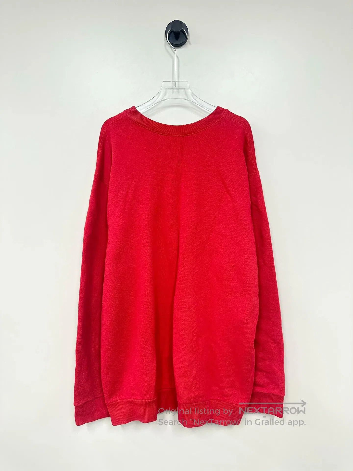 Gucci Guicci Red Letter Logo Aged Destroyed Long Sleeve Sweatshi Size US L / EU 52-54 / 3 - 2 Thumbnail