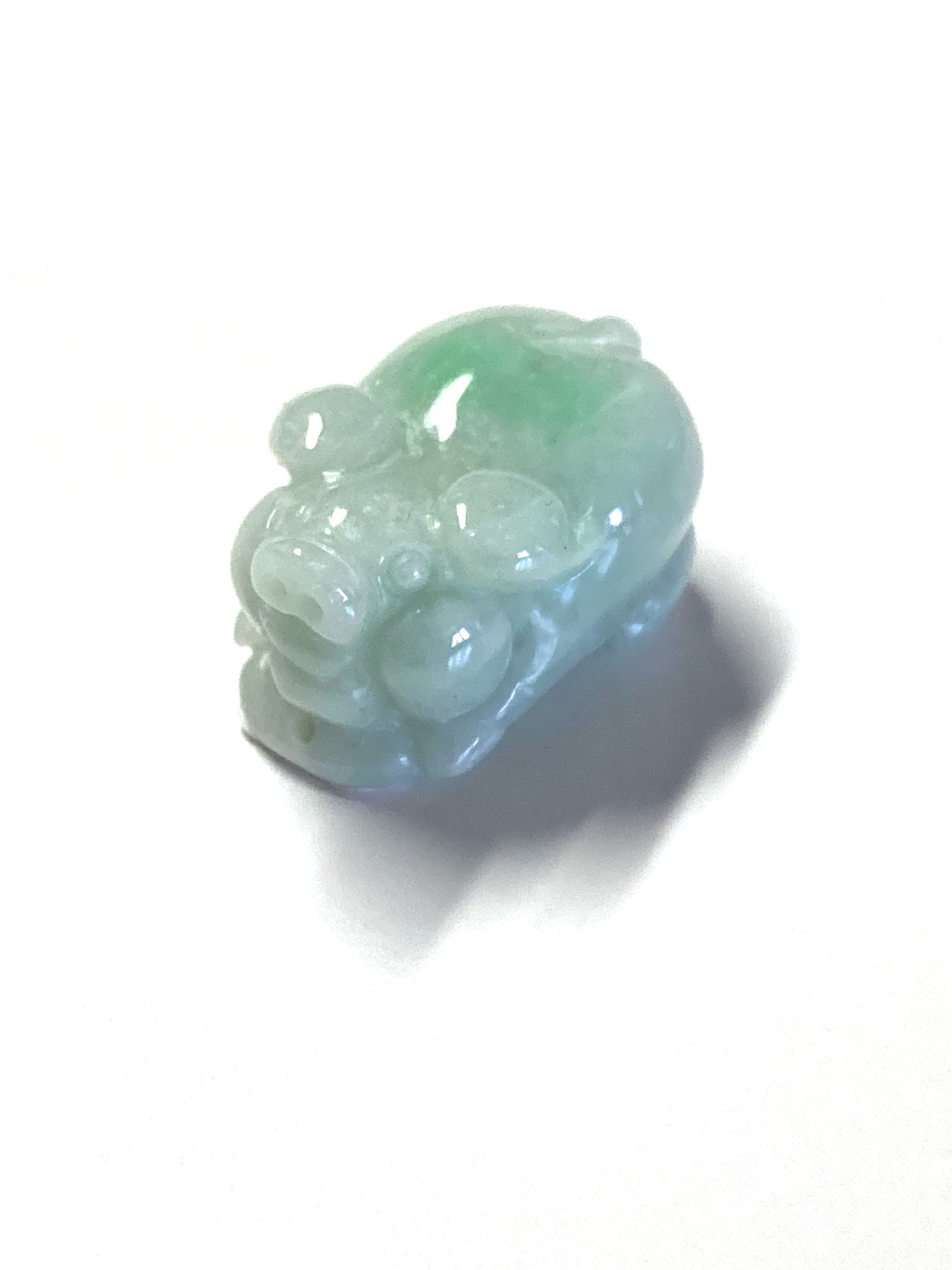Other 60009 Certified Jadeite jade Green Pig Small pendant Size ONE SIZE - 4 Thumbnail