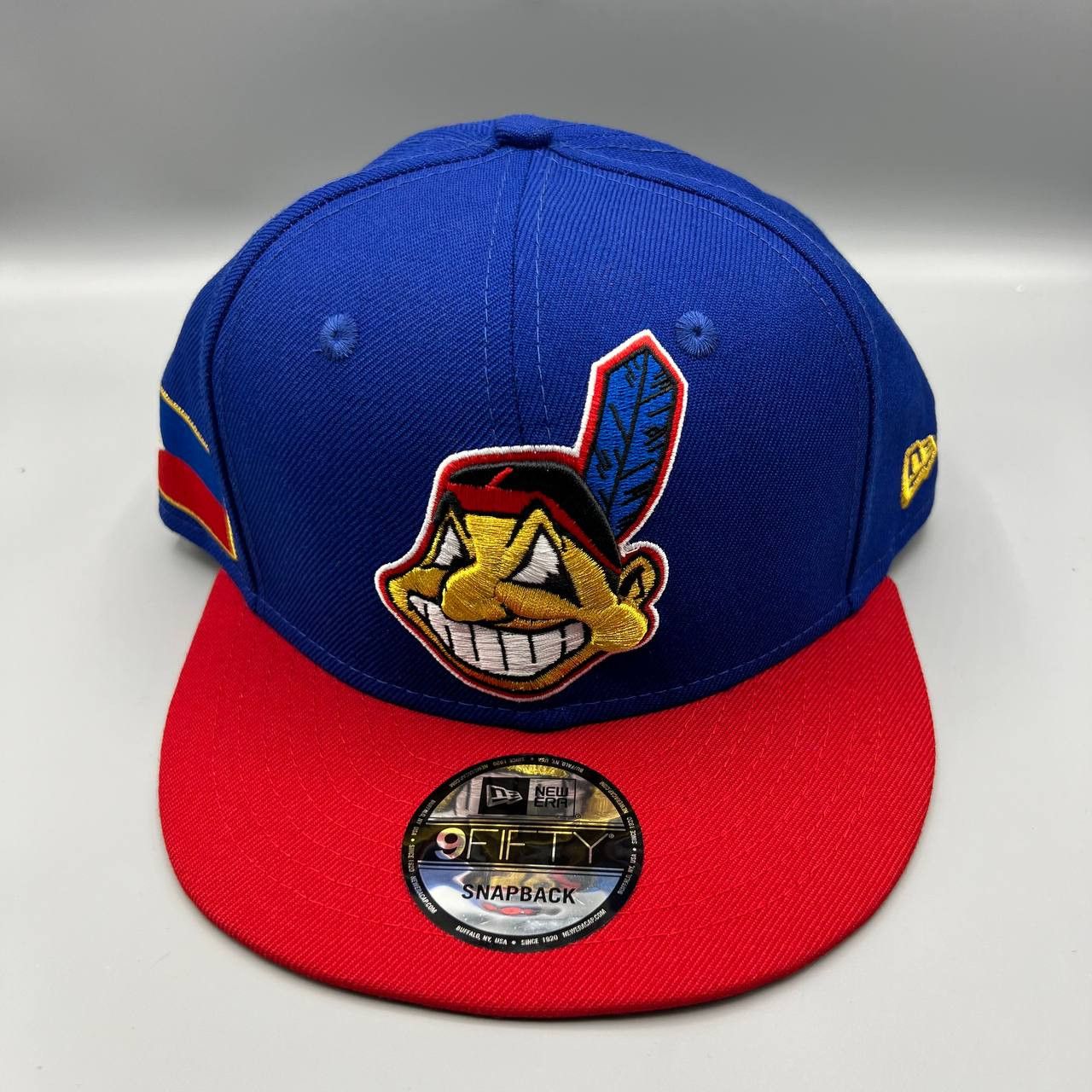 New Era Cleveland Indians Hat Men Blue Philippine Flag Snap Back Cap Size ONE SIZE - 3 Thumbnail