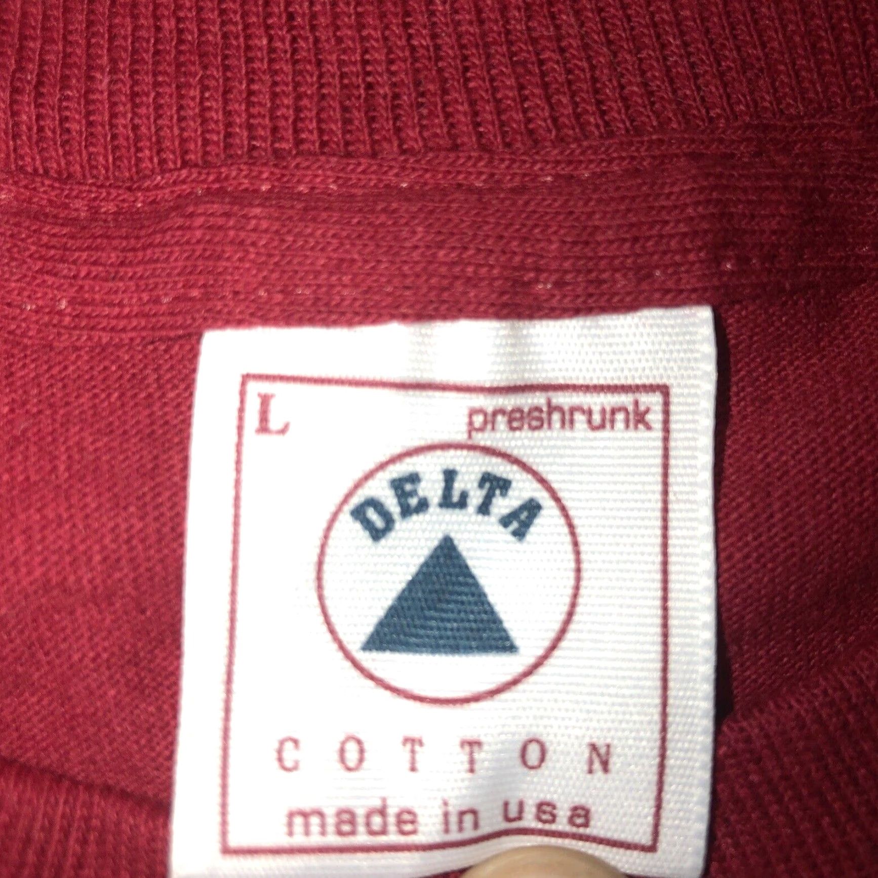 Delta VINTAGE Delta Stitch Red T-Shirt Mens Large Size US L / EU 52-54 / 3 - 3 Thumbnail