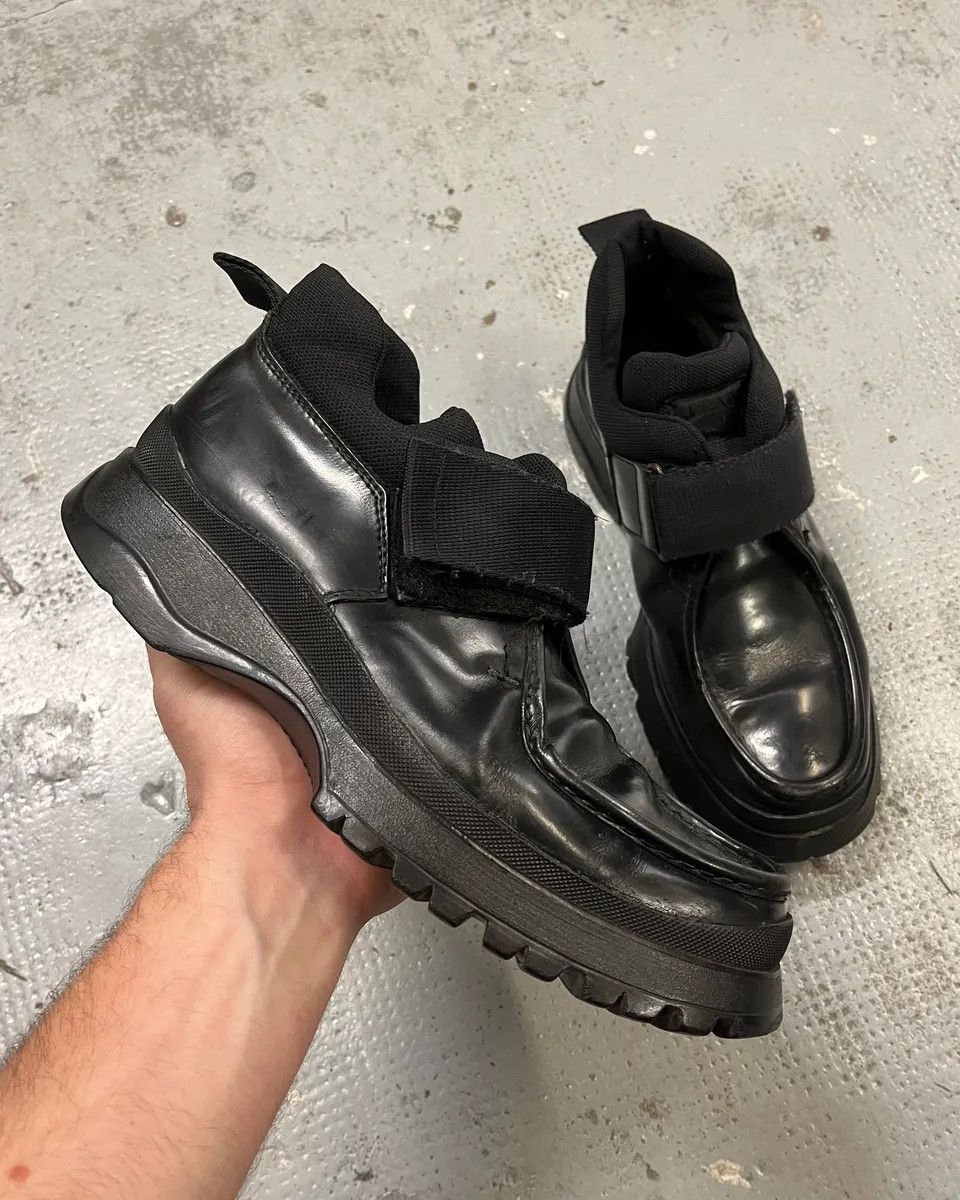 Prada FW2000 Prada Black Strapped Leather Boots Size US 9.5 / EU 42-43 - 1 Thumbnail