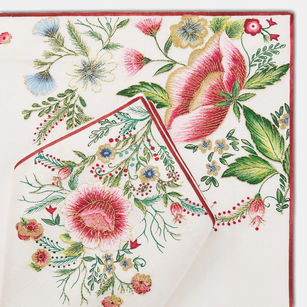 Dior o1bcso1str0226 Size:OS/Placemat And Napkin Set in Red Size ONE SIZE - 4 Thumbnail