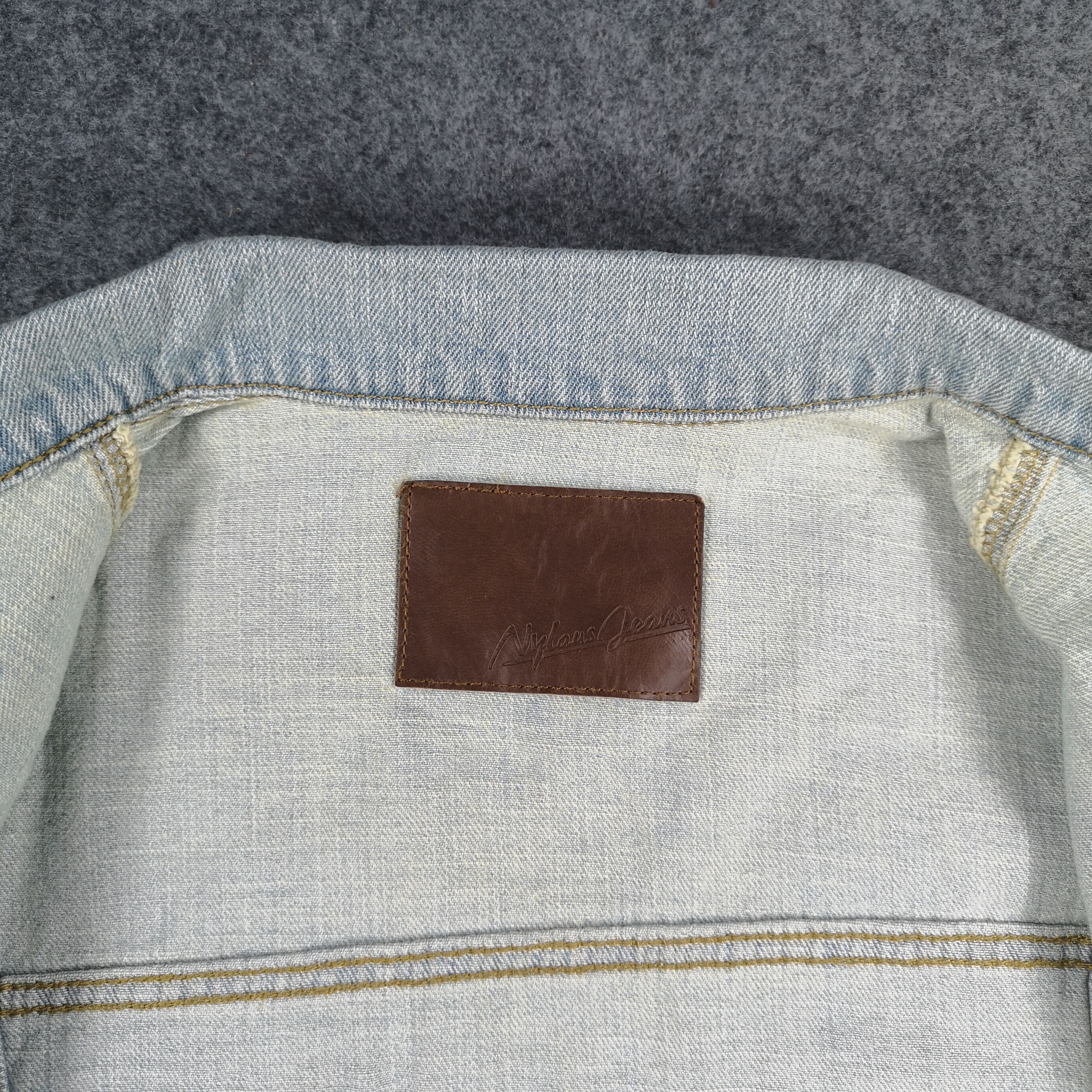 Japanese Brand Japanese Brand Nylous Jeans Light Blue Denim Trucker Jacket Size US L / EU 52-54 / 3 - 6 Thumbnail