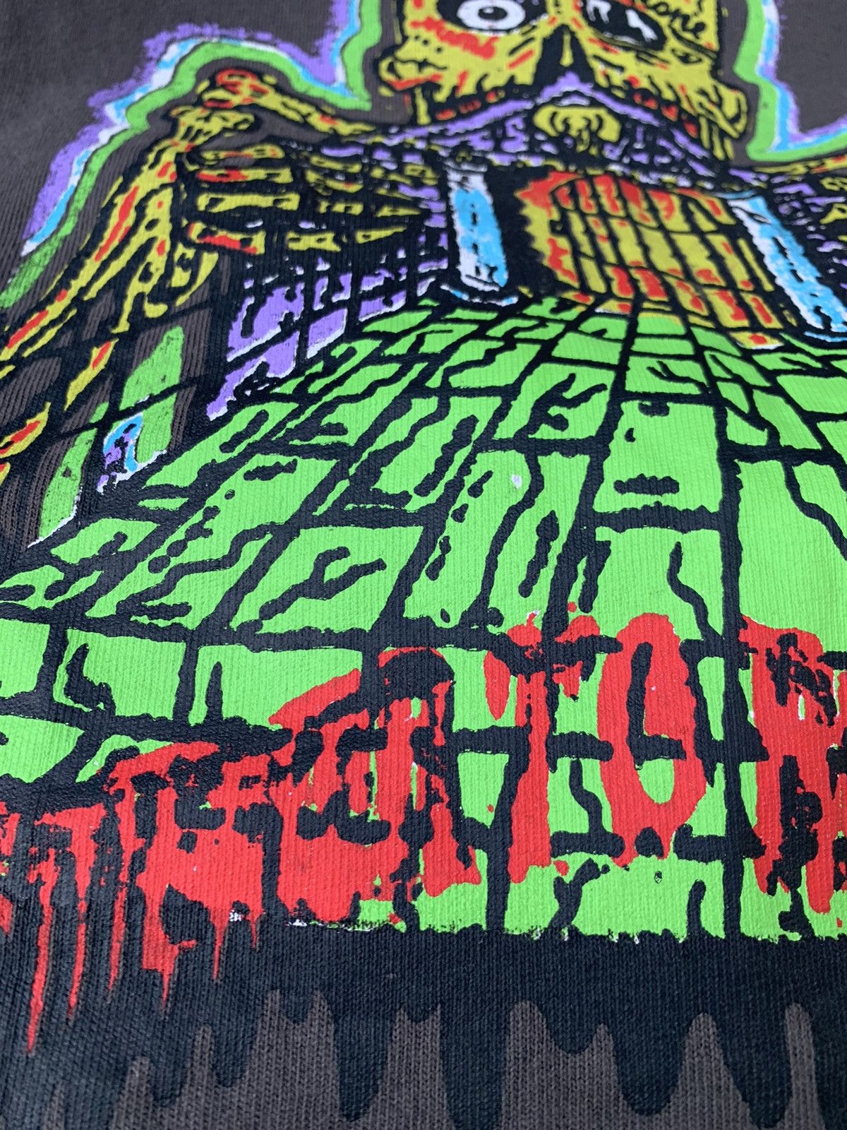 Band Tees Vintage Hold The Gate Tee Horror Y2K Dead Face Tee Skull Size US XL / EU 56 / 4 - 5 Thumbnail