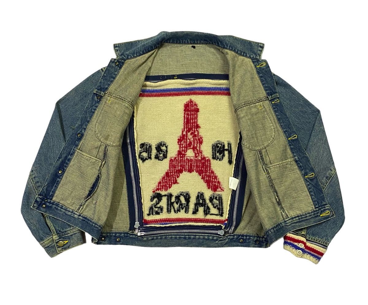 Hysteric Glamour Hysteric Glamour Paris Knit Patch Elfen Logo Denim Jacket Size US L / EU 52-54 / 3 - 25 Thumbnail