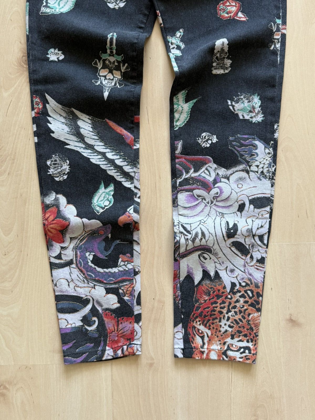 Just Cavalli Just Cavalli vintage Fullprint avant garde skinny jeans Size 26" / US 2 / IT 38 - 4 Thumbnail