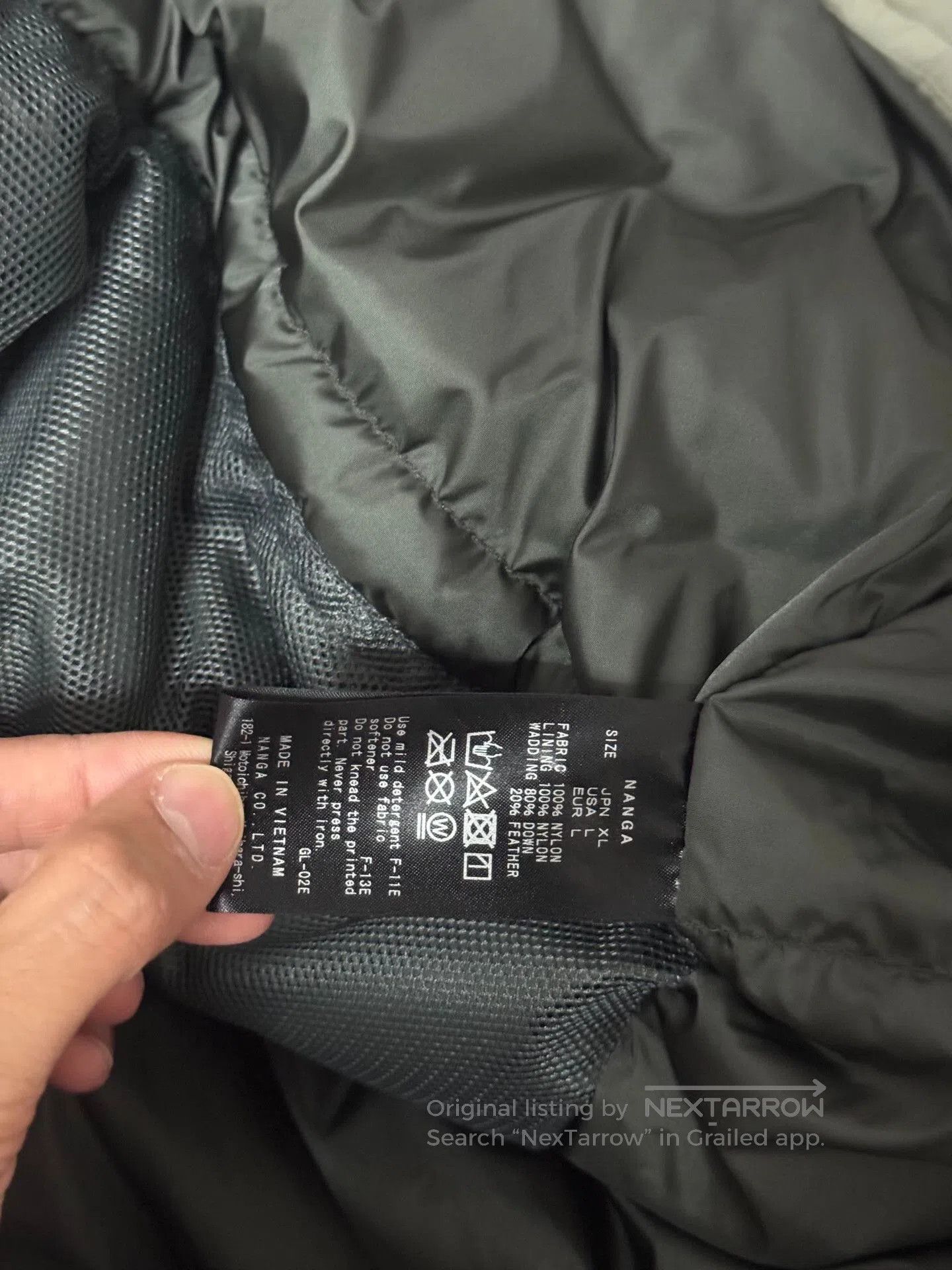 NANGA NANGA Down Jacket. Size US XL / EU 56 / 4 - 7 Thumbnail