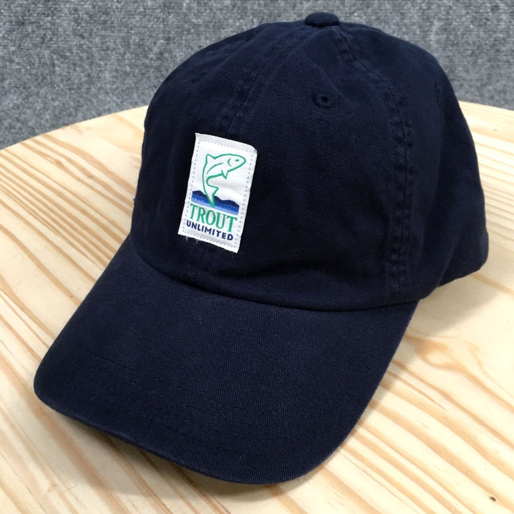 Vintage Trout Unlimited Baseball Cap Blue One Size Adjustable Cotton Mens Size ONE SIZE - 2 Thumbnail