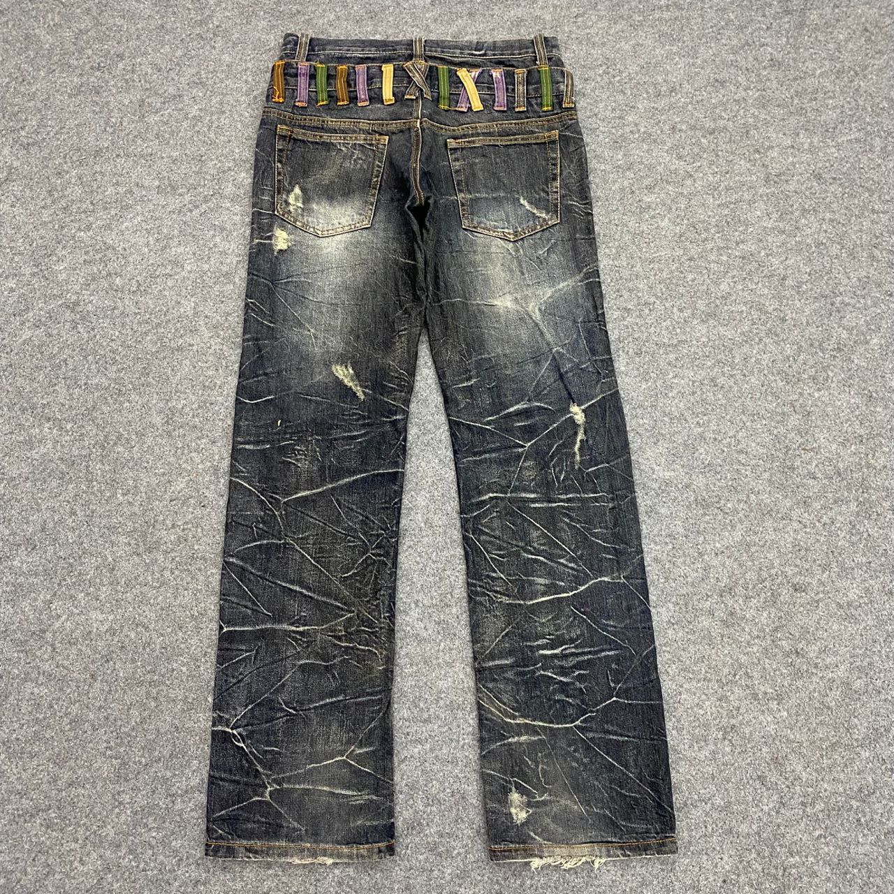 If Six Was Nine 💥Best Offer💥 Nylaus Clothing Double Waist Distressed Denim Size US 32 / EU 48 - 2 Thumbnail
