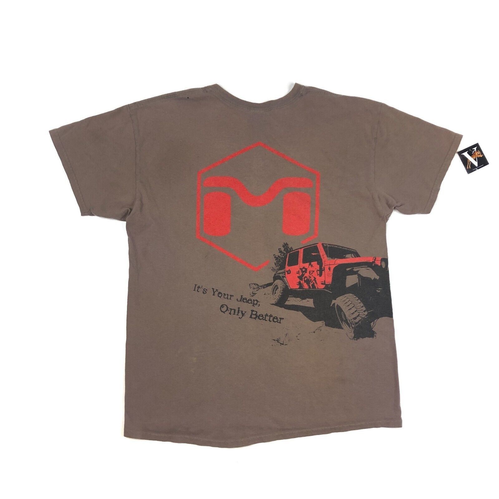 Jeep × Vintage Jeep Metalcloak Car Parts Outdoors Brown Tee T Shirt Size US L / EU 52-54 / 3 - 5 Thumbnail