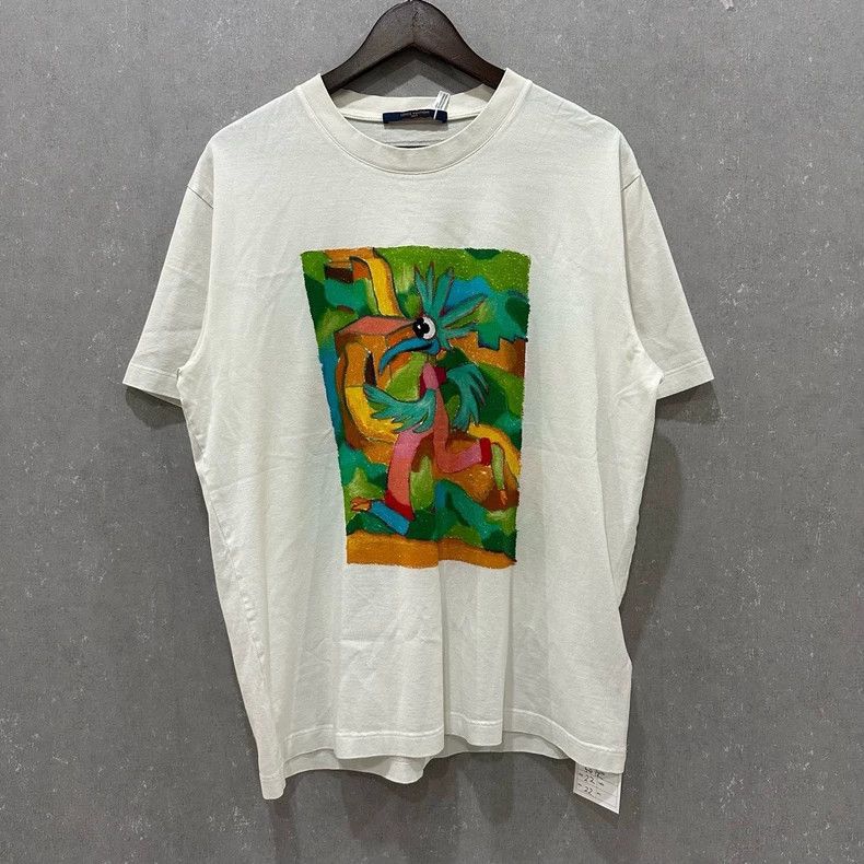 Louis Vuitton Louis Vuitton Cartoon Graffiti White Short Sleeve Size US M / EU 48-50 / 2 - 1 Thumbnail